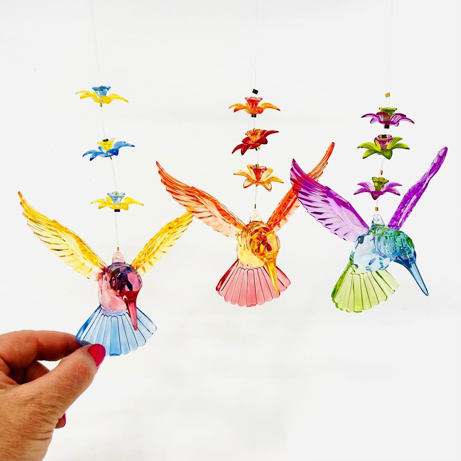 Blossom Hummingbird Crystal Ornament, 6 Ornament GANZ 