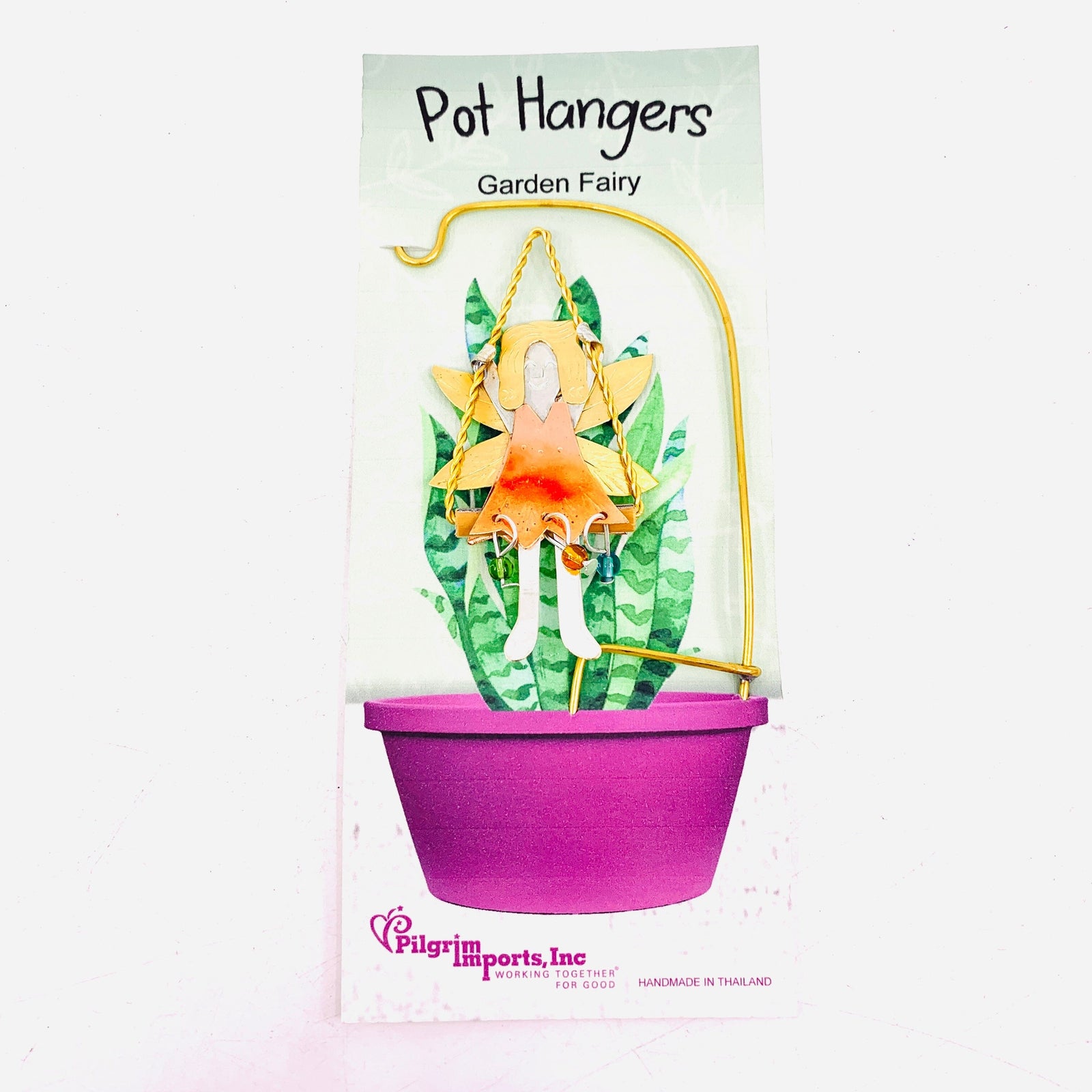 Plant Hangers 6, Garden Fairy Miniature Pilgrim Imports 
