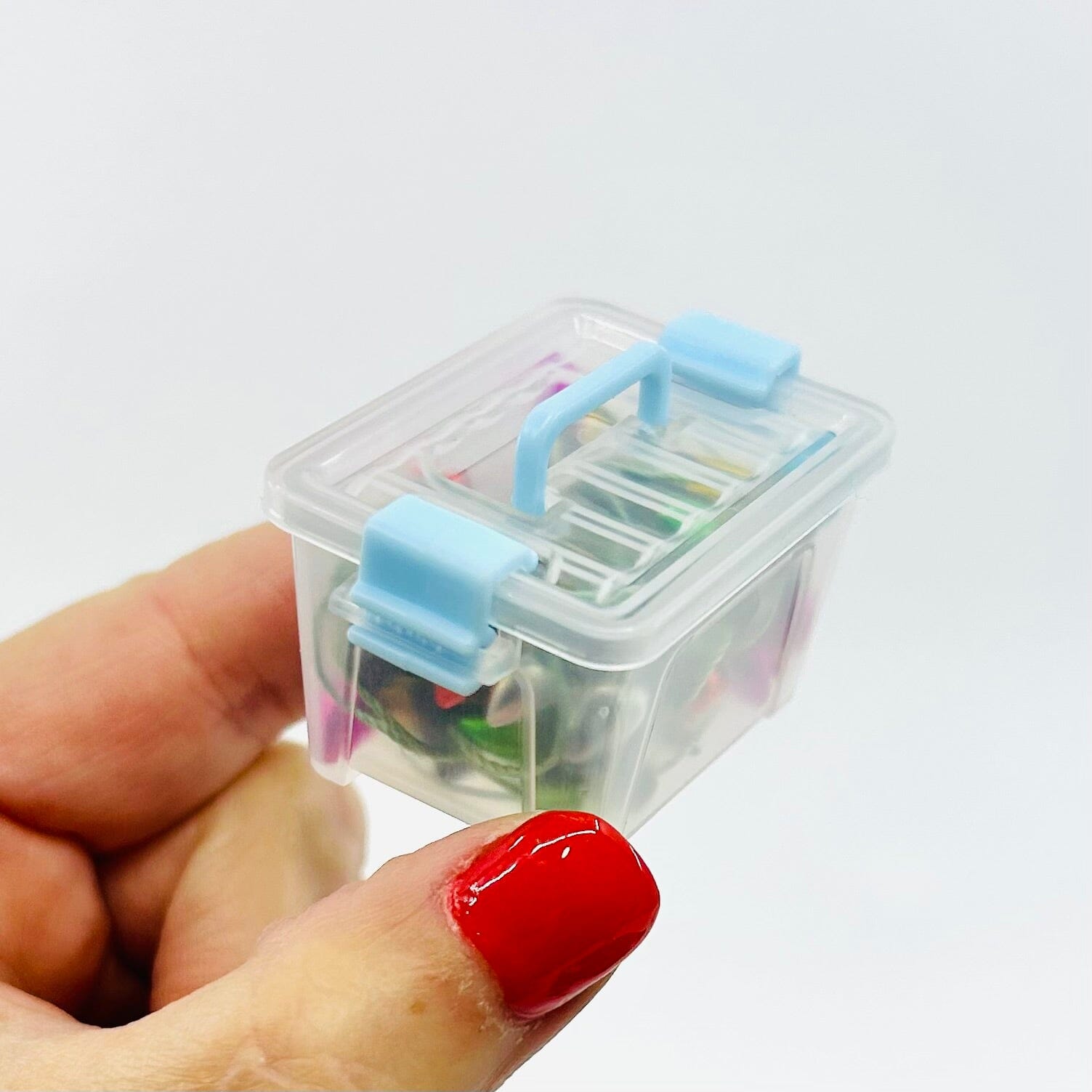 Tiny Attic Tote of Christmas Lights Miniature - 