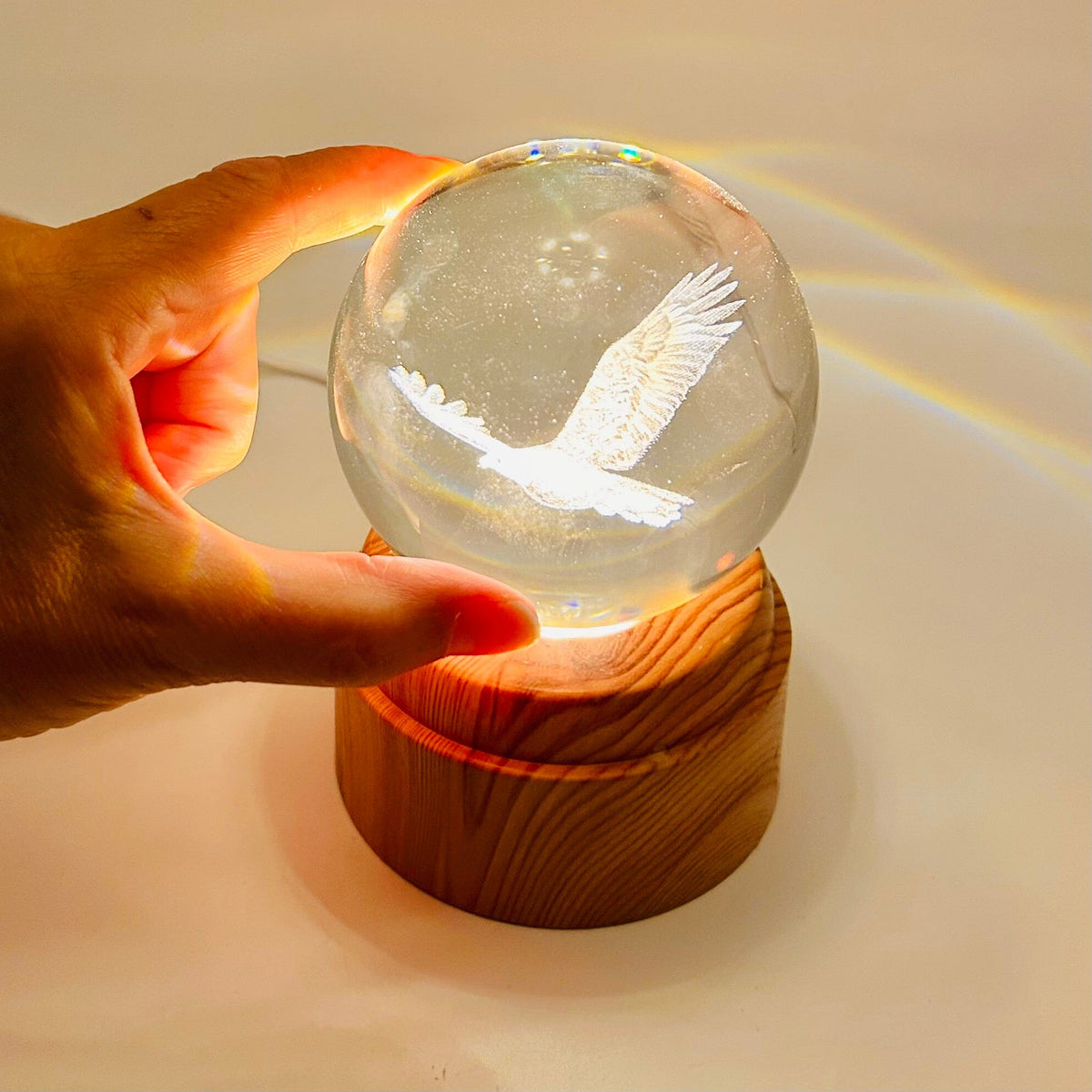 Eagle Rotating Crystal Ball Lamp CALLA PRODUCTS 