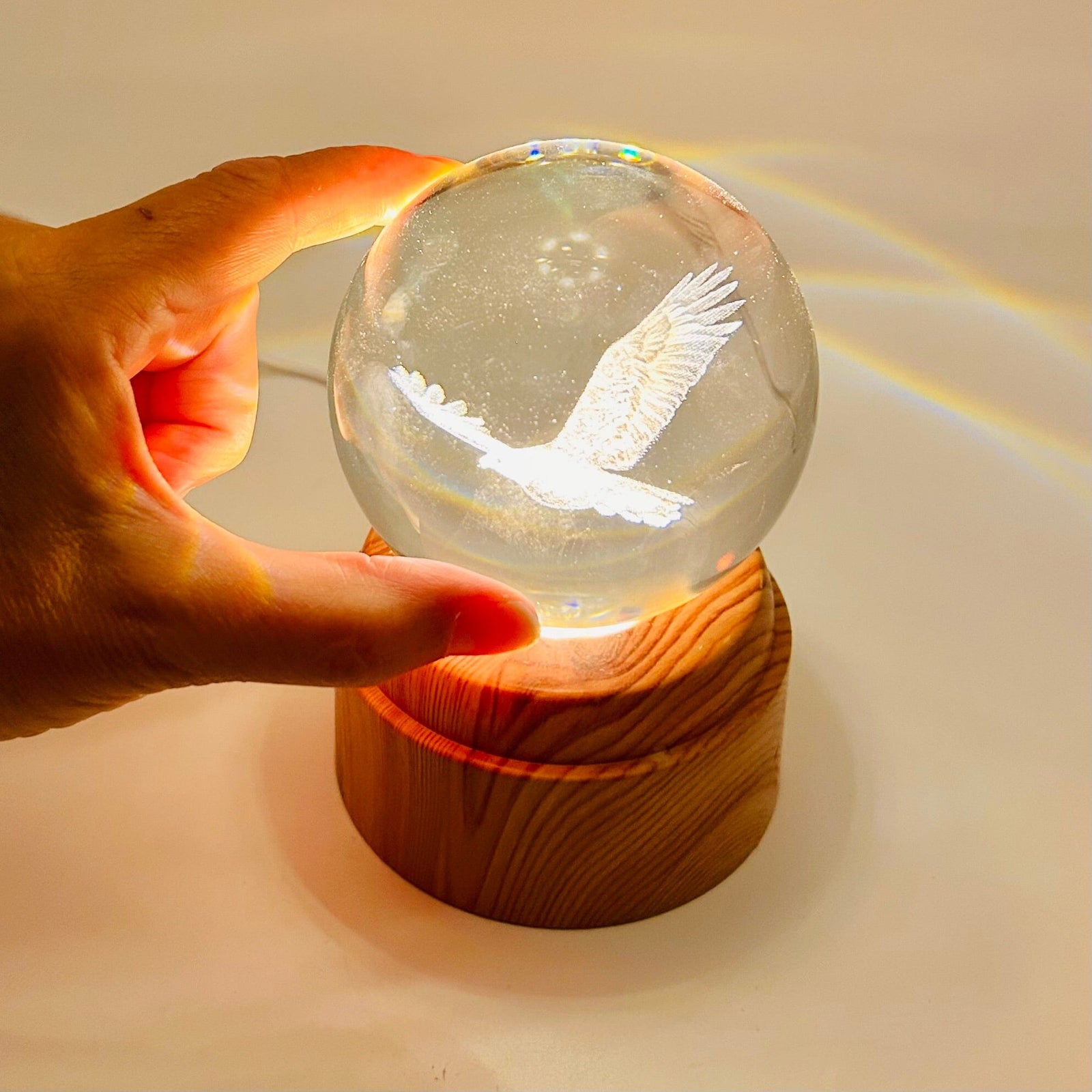 Eagle Rotating Crystal Ball Lamp CALLA PRODUCTS 