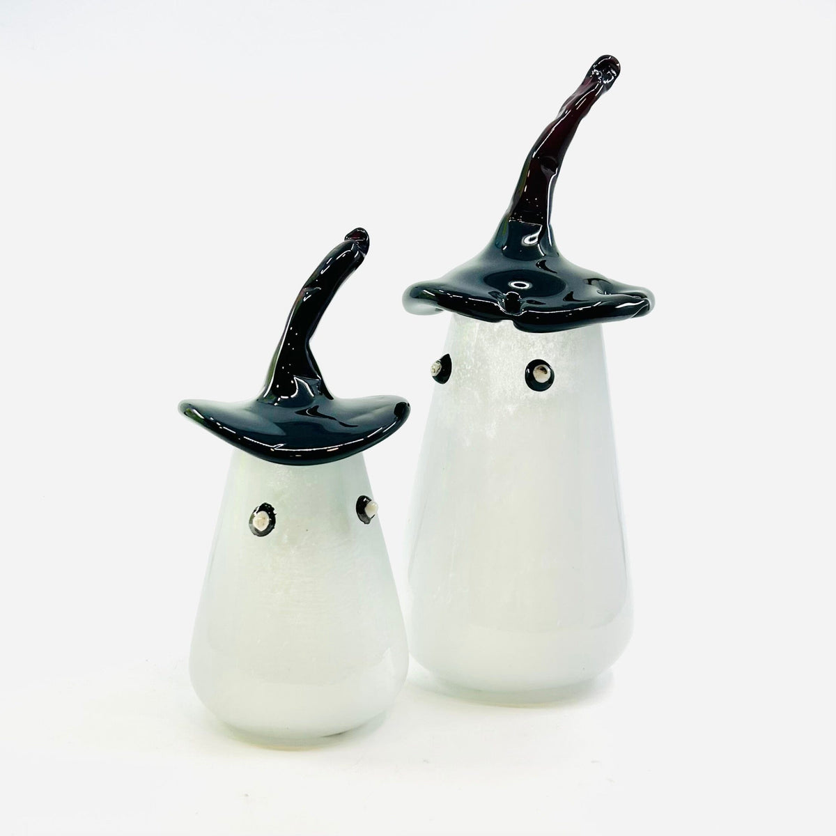 Small Hand Blown Glass Ghost Diamond Star 