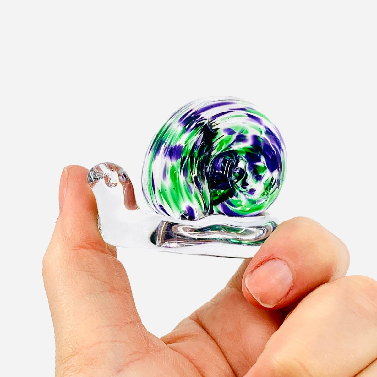 Glass Snail, Grape Vine Miniature Henrietta Glass 