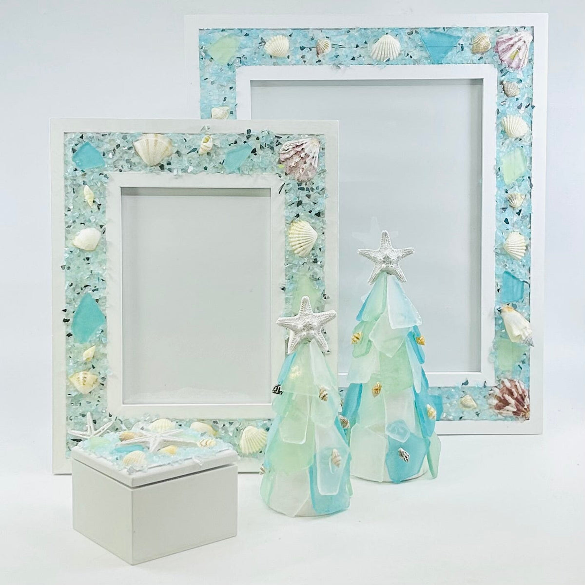 5 Piece Holiday Sea Glass Gift Set Chesapeake Bay 