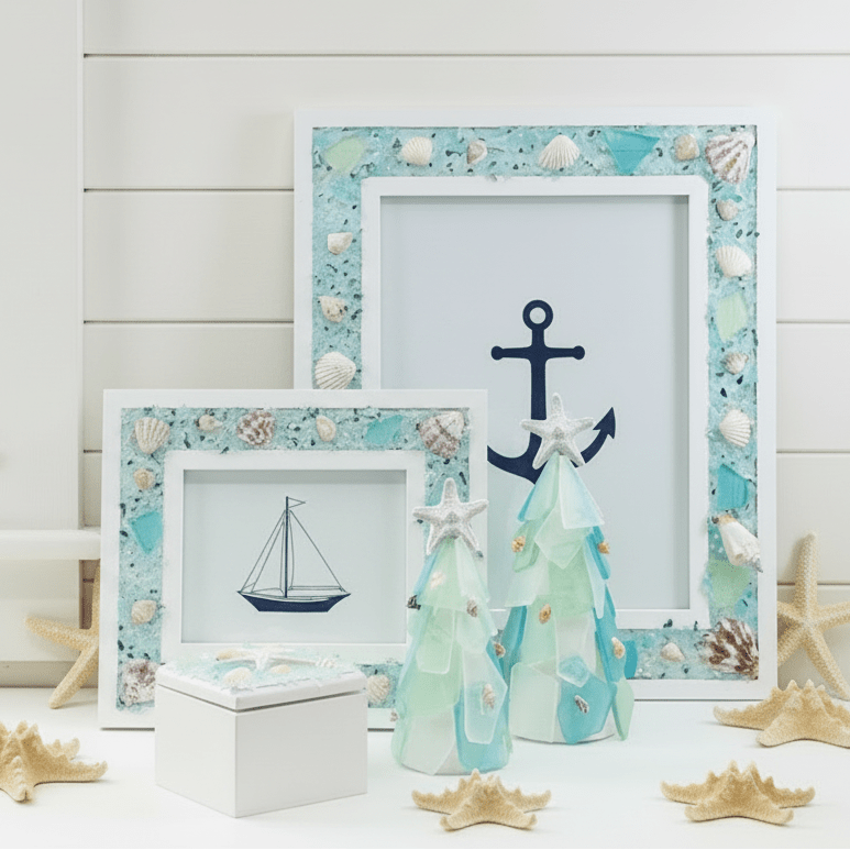 5 Piece Holiday Sea Glass Gift Set Chesapeake Bay 