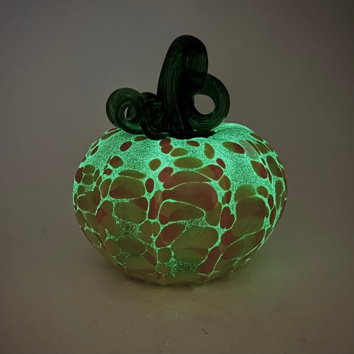 Daily Glow Pumpkin 1263 Squat Daily Pumpkin Luke Adams Glass Blowing Studio 