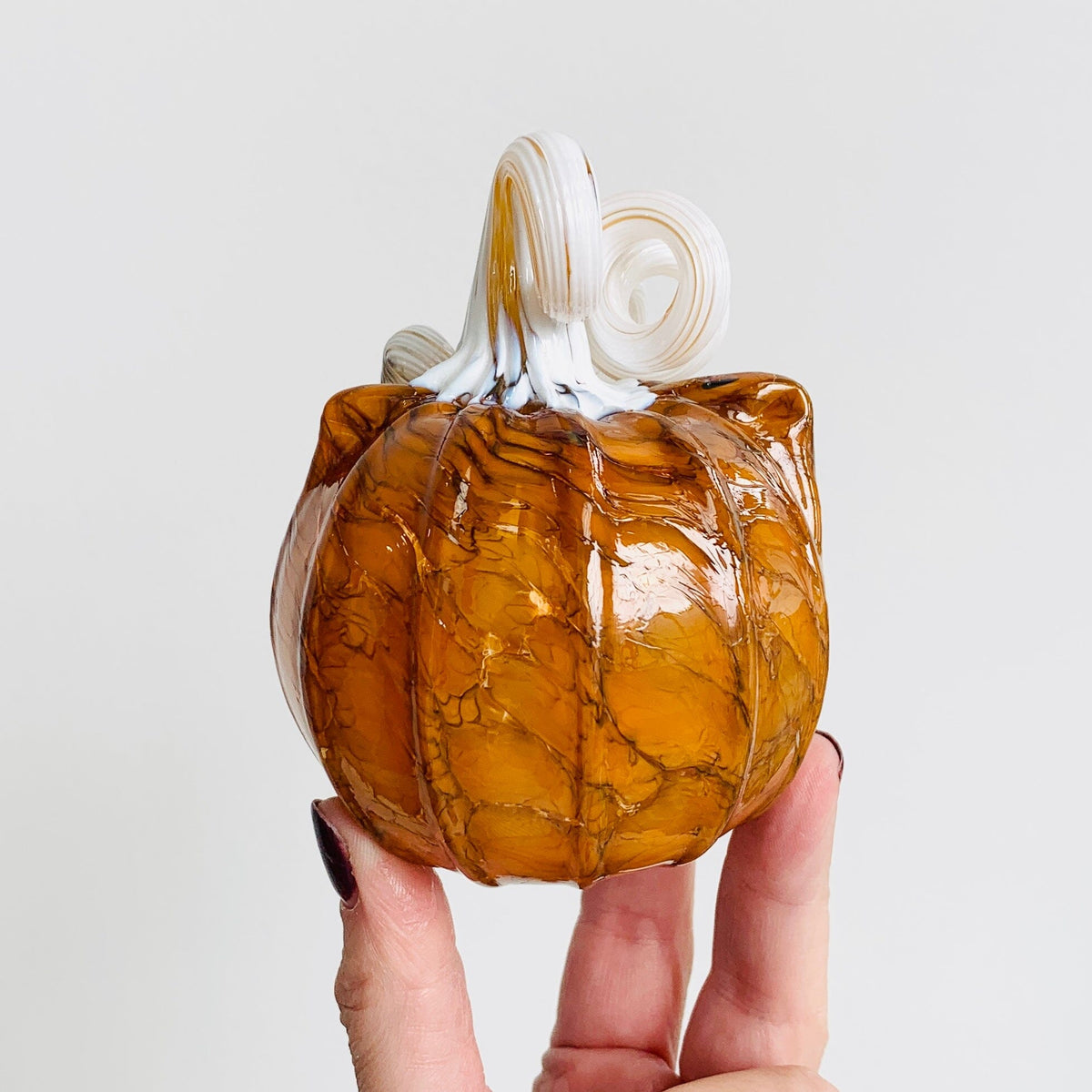 Daily Catkin 1147 Daily Pumpkin Luke Adams Glass Blowing Studio 