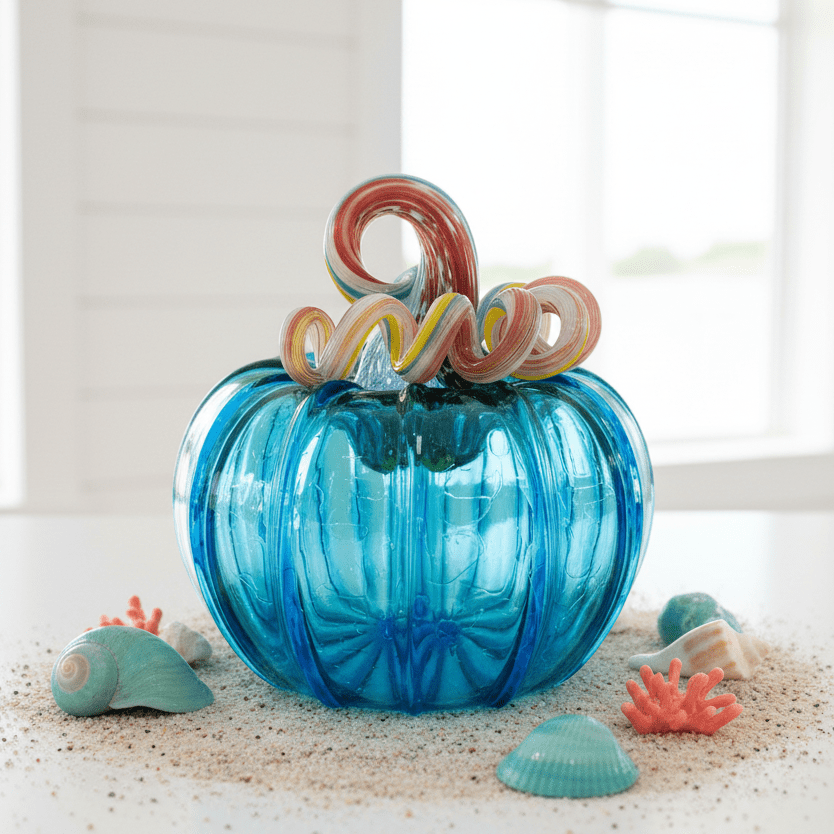 Daily Pumpkin 1142 Squat Gabby Luke Adams Glass Blowing Studio 