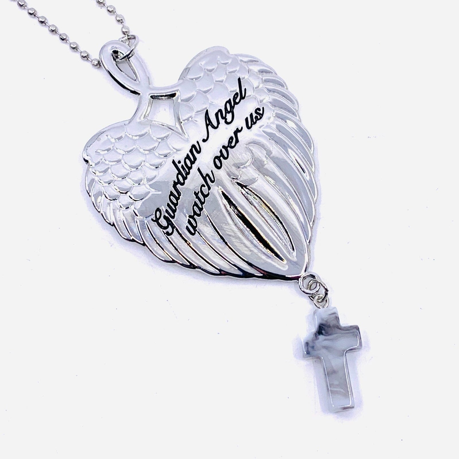 Wings of Inspiration Car Charm, Guardian Angel Watch over Us Ornament GANZ 