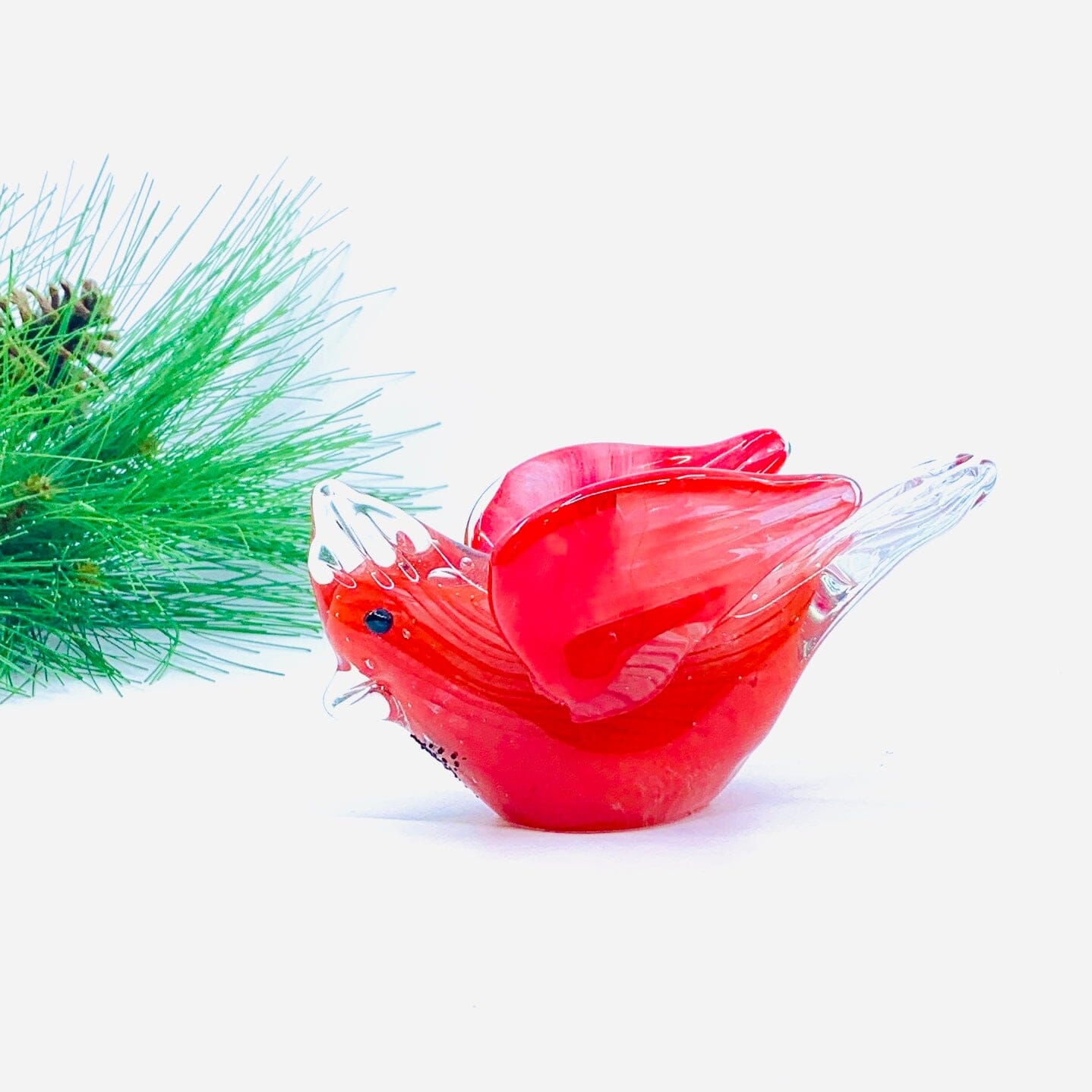 Glass Praying Cardinal Paperweight Decor Chesapeake Bay 