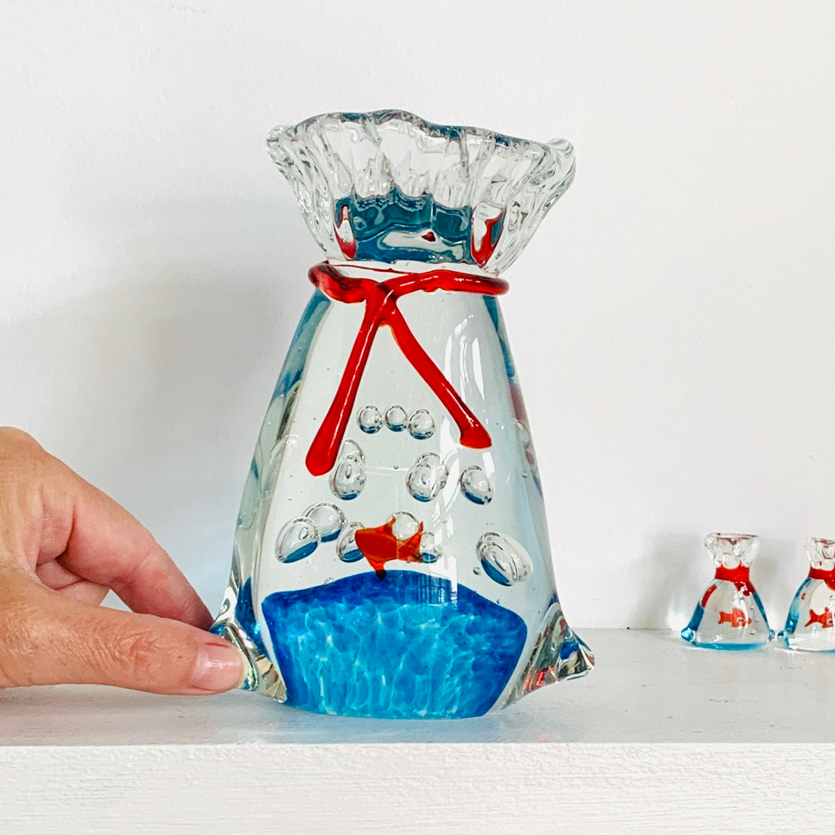 Goldfish in a Bag Paperweight
