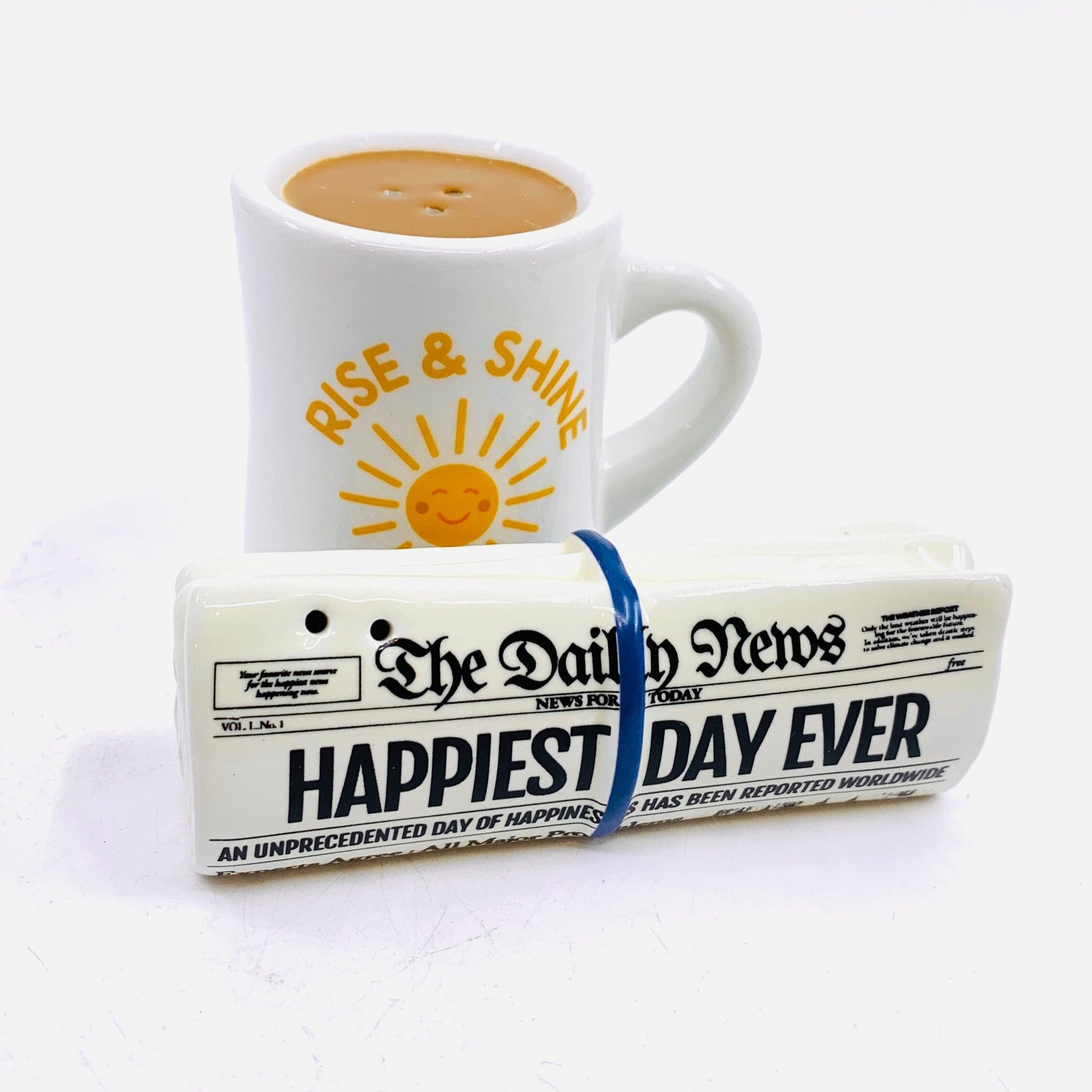 Morning News Salt and Pepper Shakers Decor One Hundred 80 Degrees 