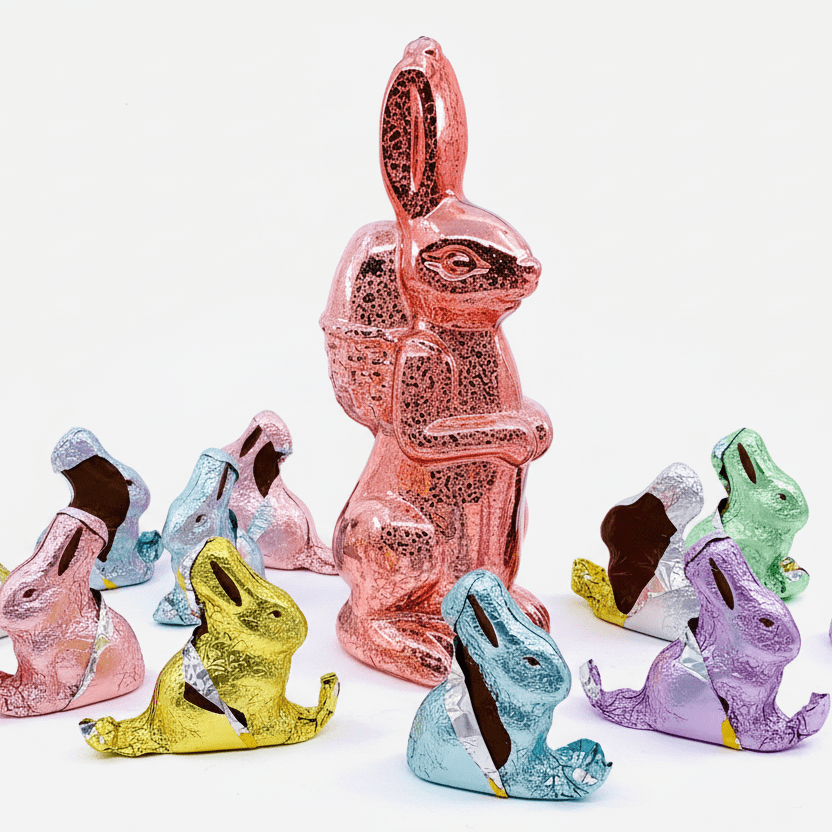 Mercury Glass Easter Rabbit 10"- Pink One Hundred 80 Degrees 
