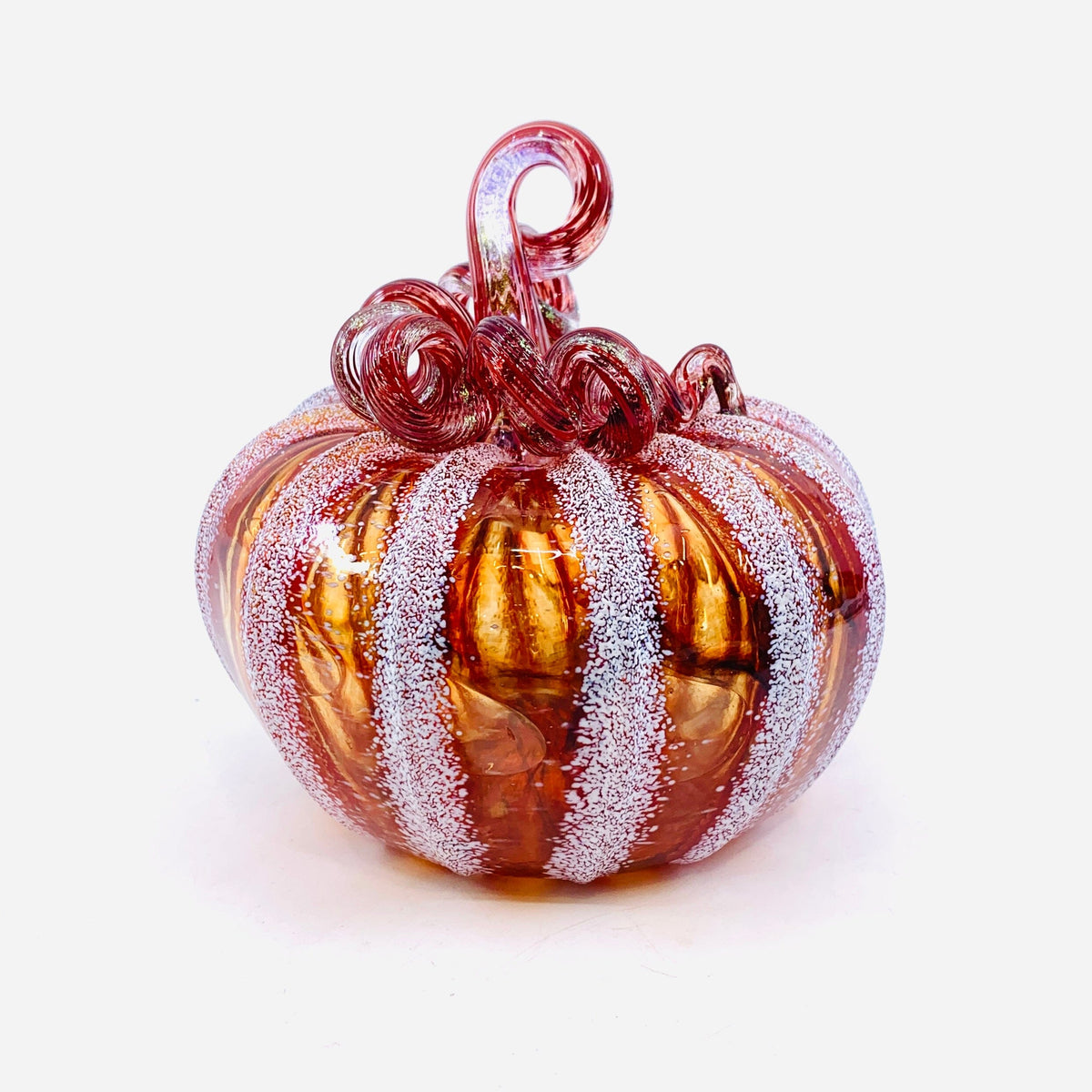 Daily Pumpkin 1935 Snowfall Squat Gabby Luke Adams Glass Blowing Studio 