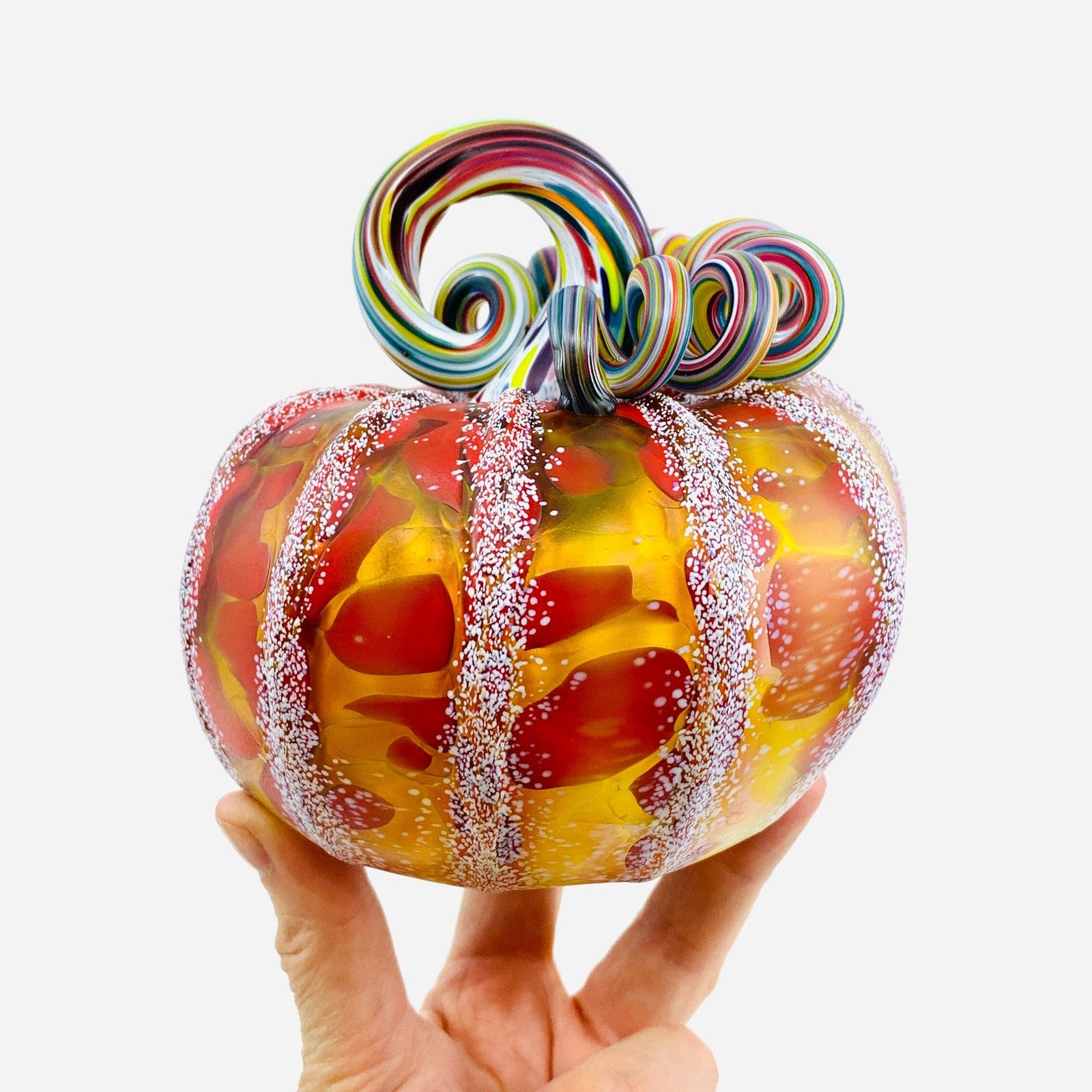 Daily Pumpkin 473 Matte Squat Gabby Luke Adams Glass Blowing Studio 