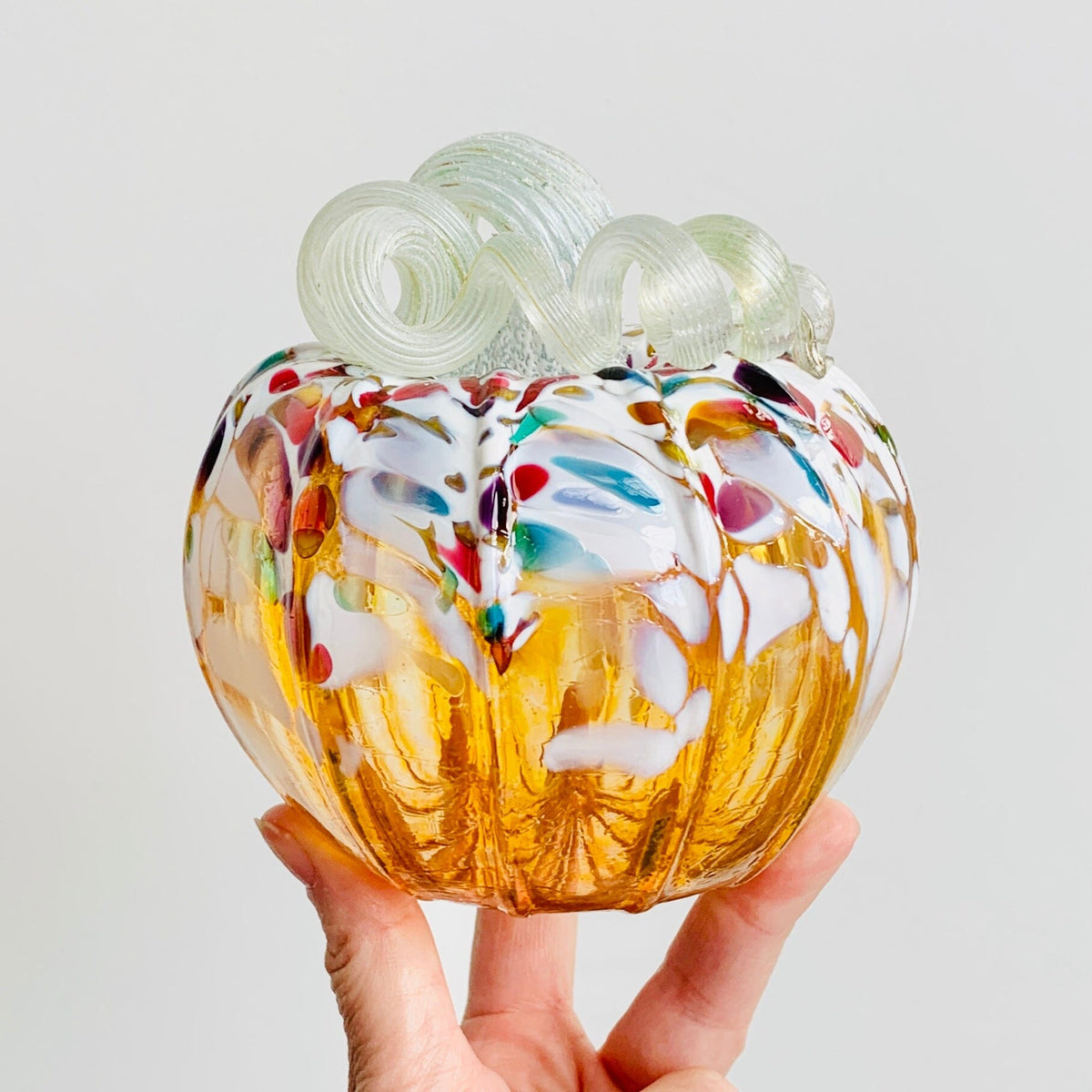 Daily Pumpkin 1610 Cupcake Squat Gabby Luke Adams Glass Blowing Studio 