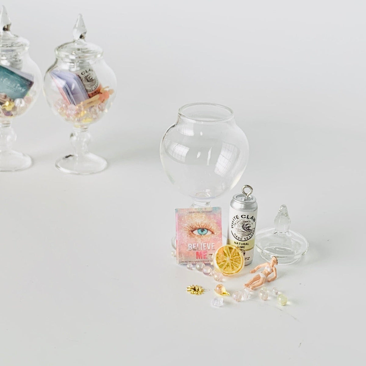 Tiniest “Book at The Beach” Jar Miniature Alex 