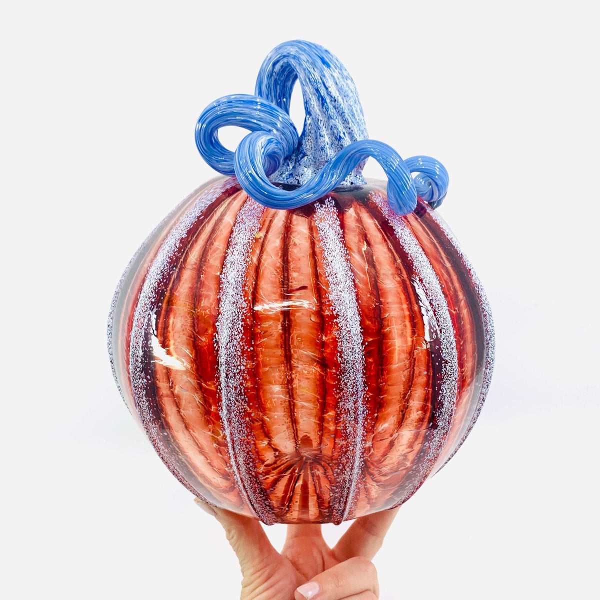 Daily Pumpkin 260 Large Gabby Luke Adams Glass Blowing Studio 