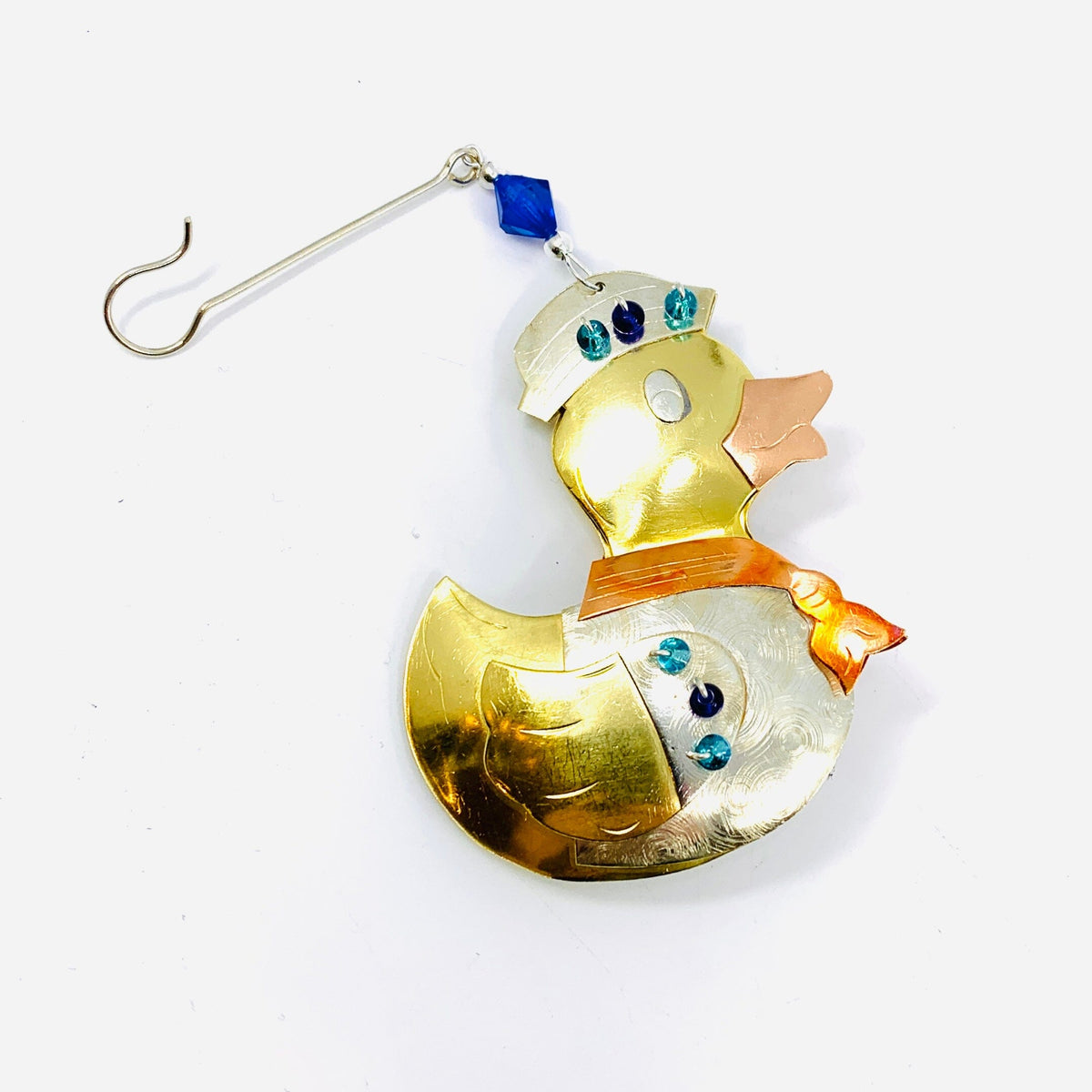 Mixed Metal Ornament, Sailor Duckie Miniature Pilgrim Imports 