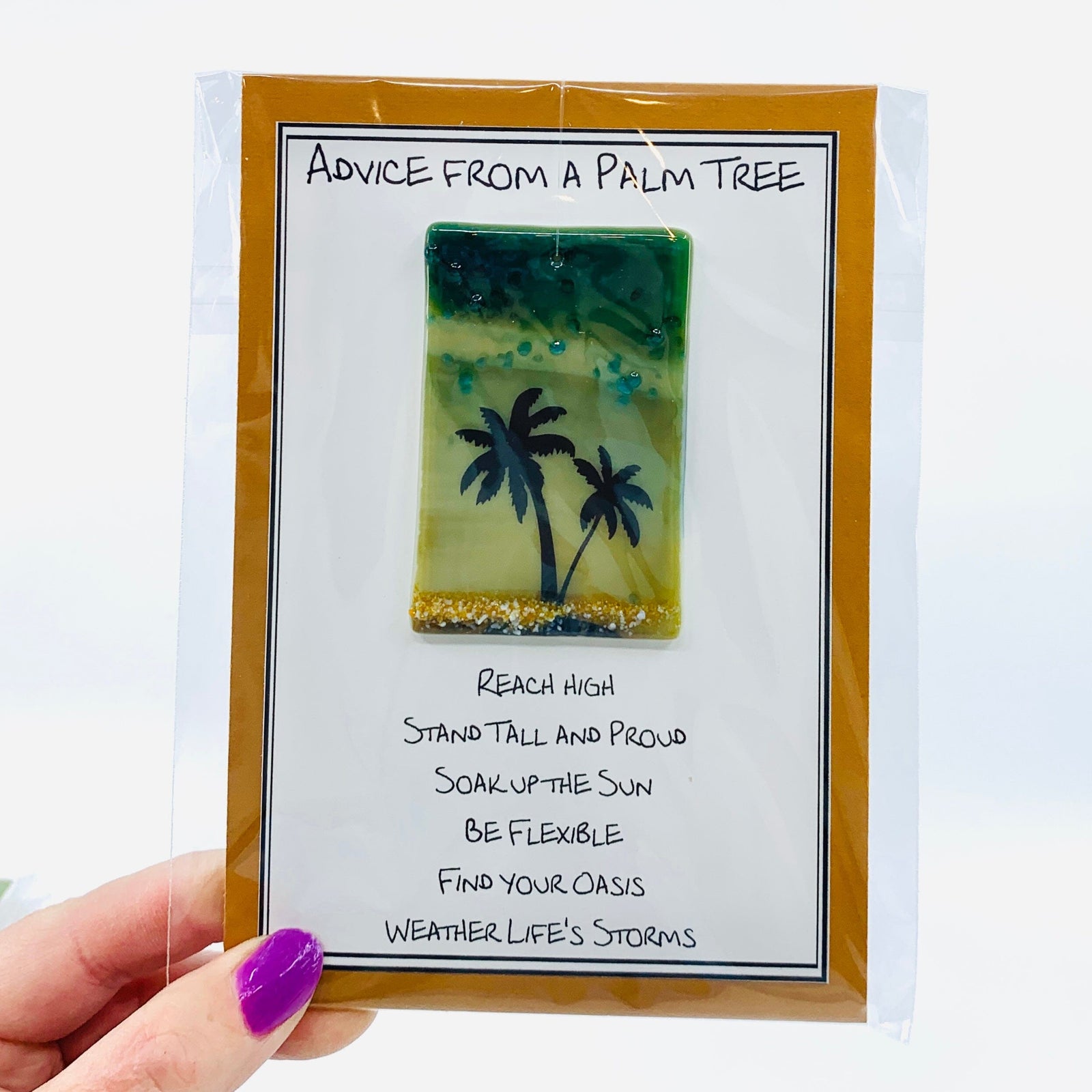 Fused Glass Advice From a Palm Tree 18 Decor Glimmer Glass Gifts 