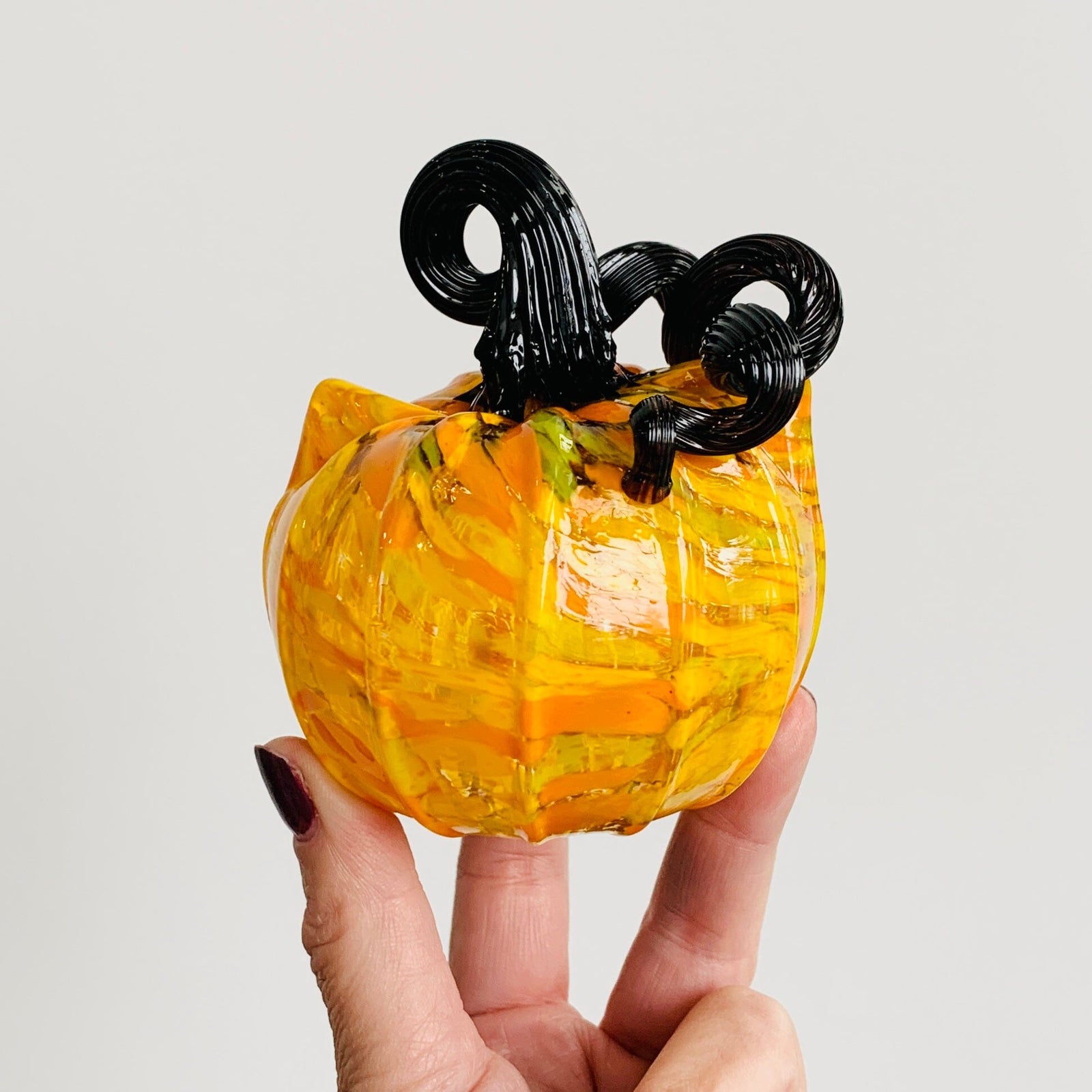 Daily Catkin 1107 Daily Pumpkin Luke Adams Glass Blowing Studio 