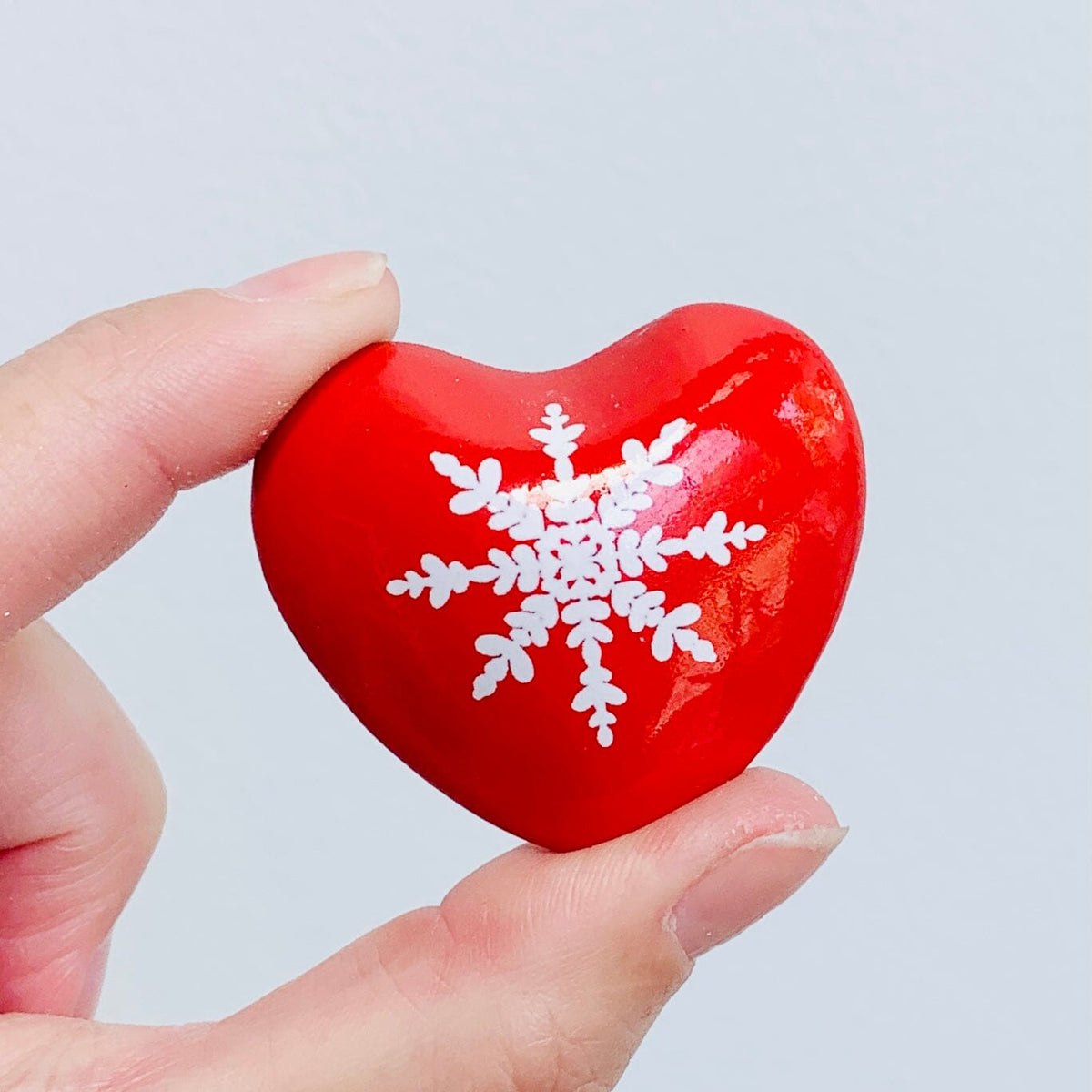 Holiday Heart Chimes Ornament GANZ Snowflake 