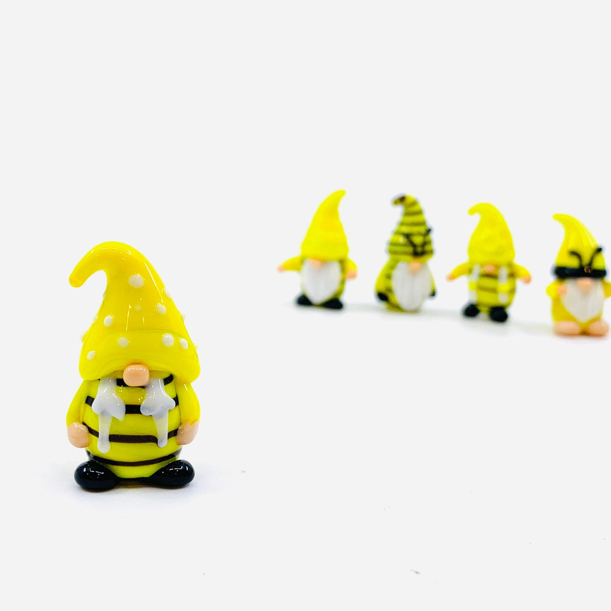 Glass Worker Bee Gnomes Miniature Alex 