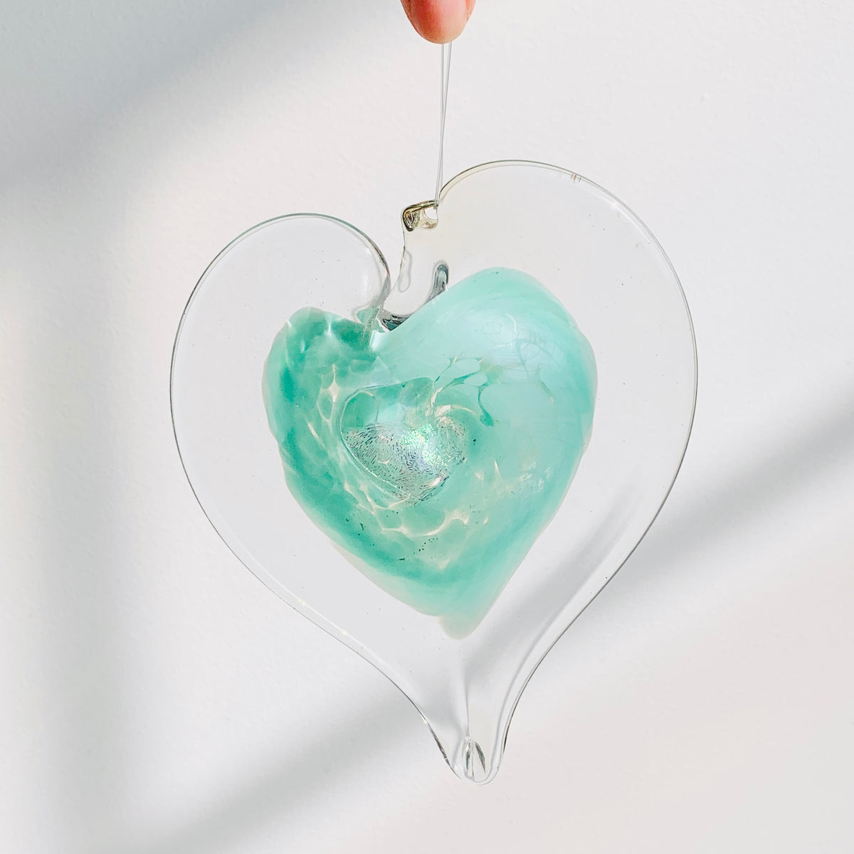 Daily Pumpkin 2238 Heart Suncatcher Ornament