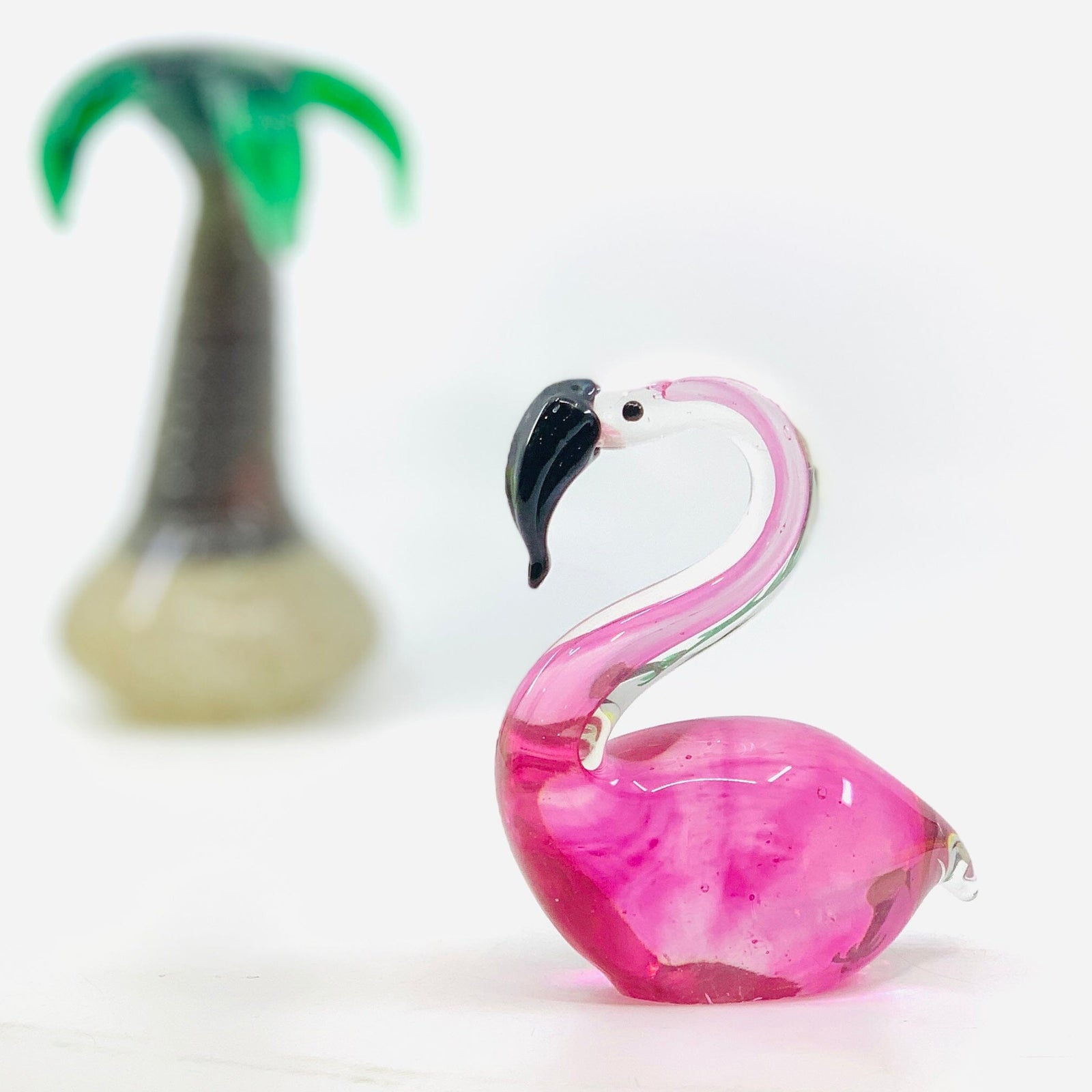 Glass Flamingo Paperweight Decor Chesapeake Bay 