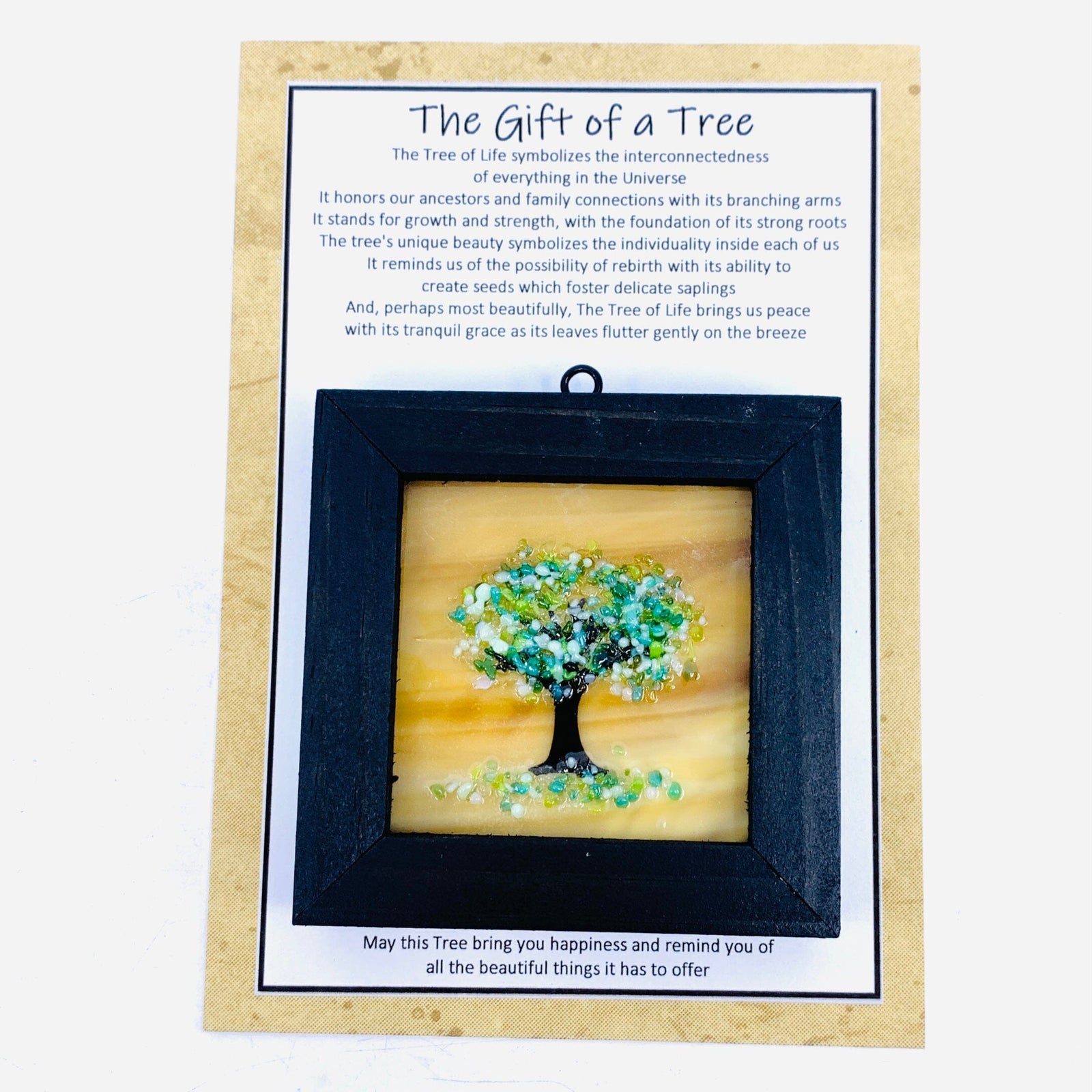Fused Glass Tree of Life Shadow Box 48 Decor Glimmer Glass Gifts 