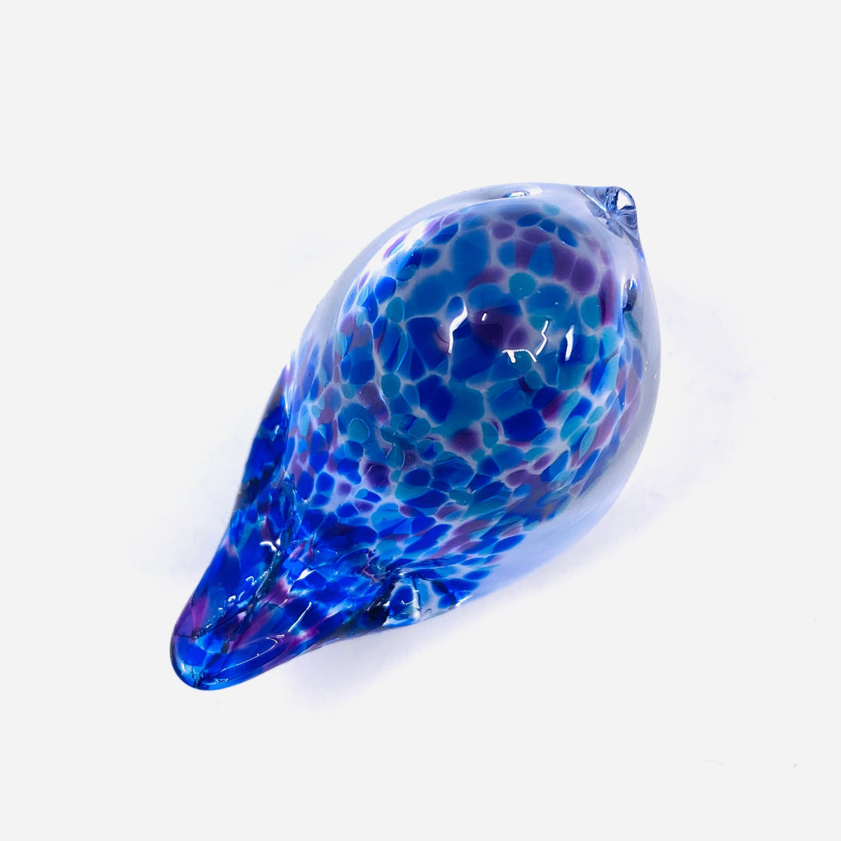 Little Glass Bird, Midnight Confetti Miniature Henrietta Glass 