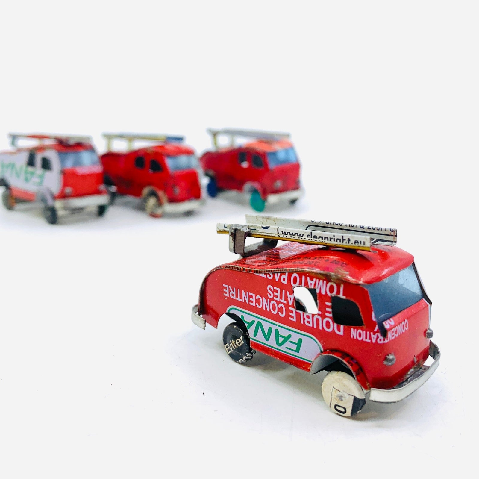 Tiny Tin Vehicles - Fire Truck Miniature East Africa Co. 