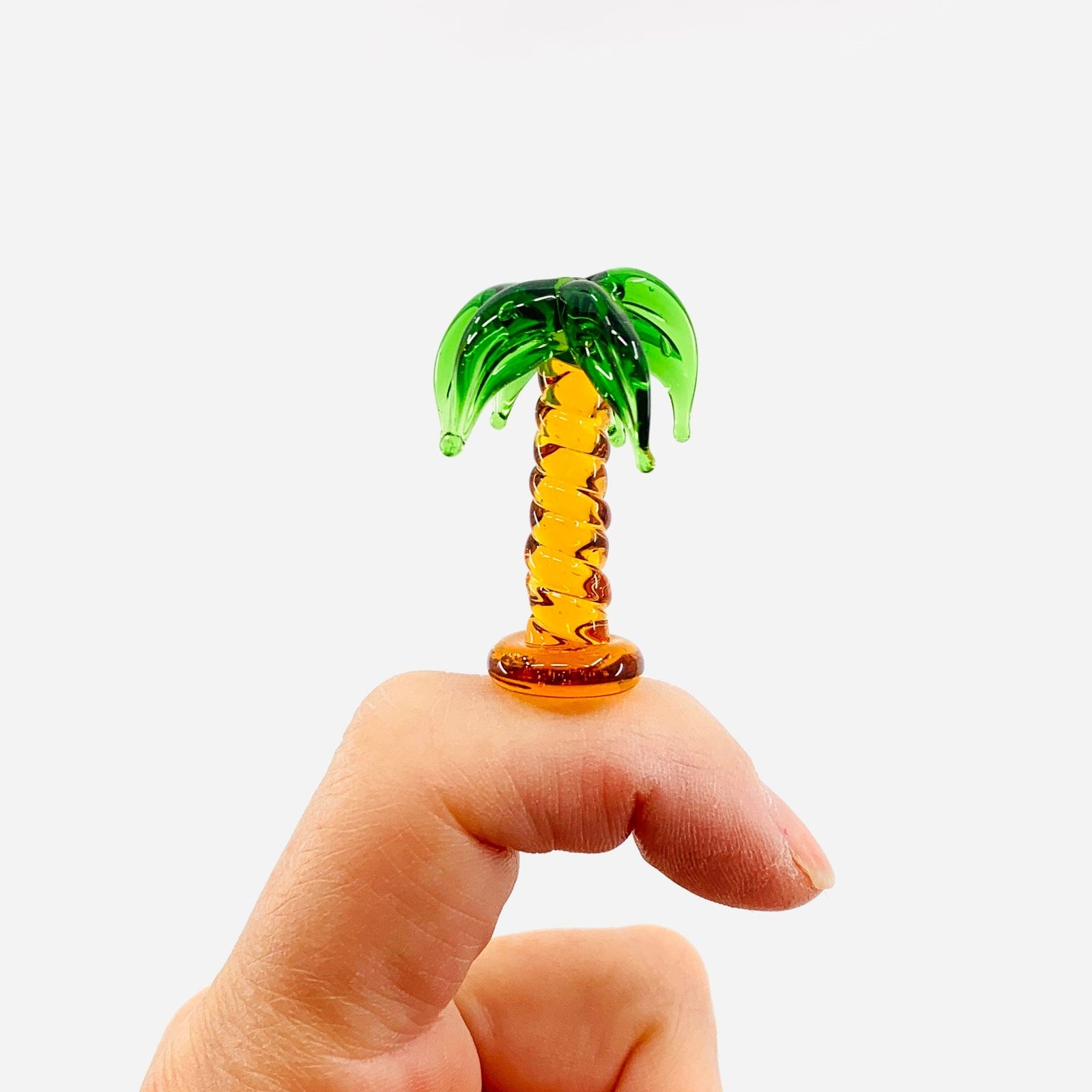 Tiny Glass Palm Tree Miniature - 