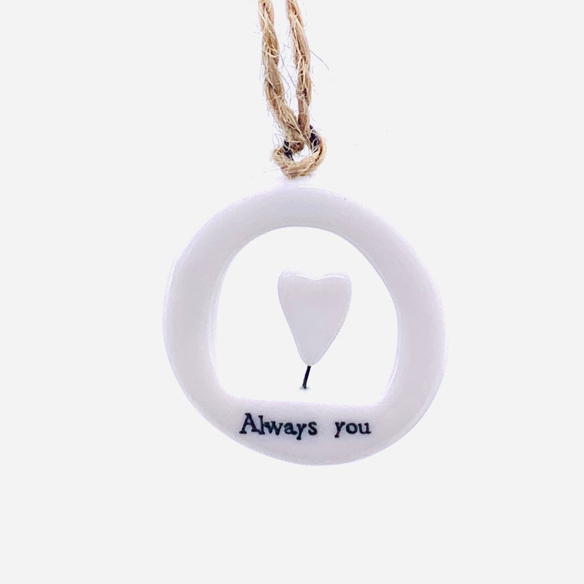 Porcelain Ornament, Always You Ornament Two's Company 