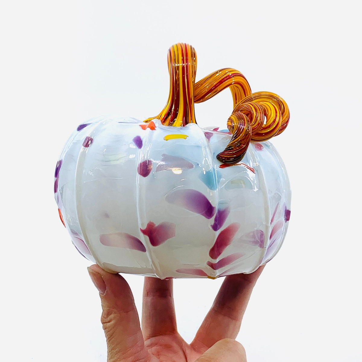 Daily Pumpkin 2372 Oops Squat Gabby Luke Adams Glass Blowing Studio 