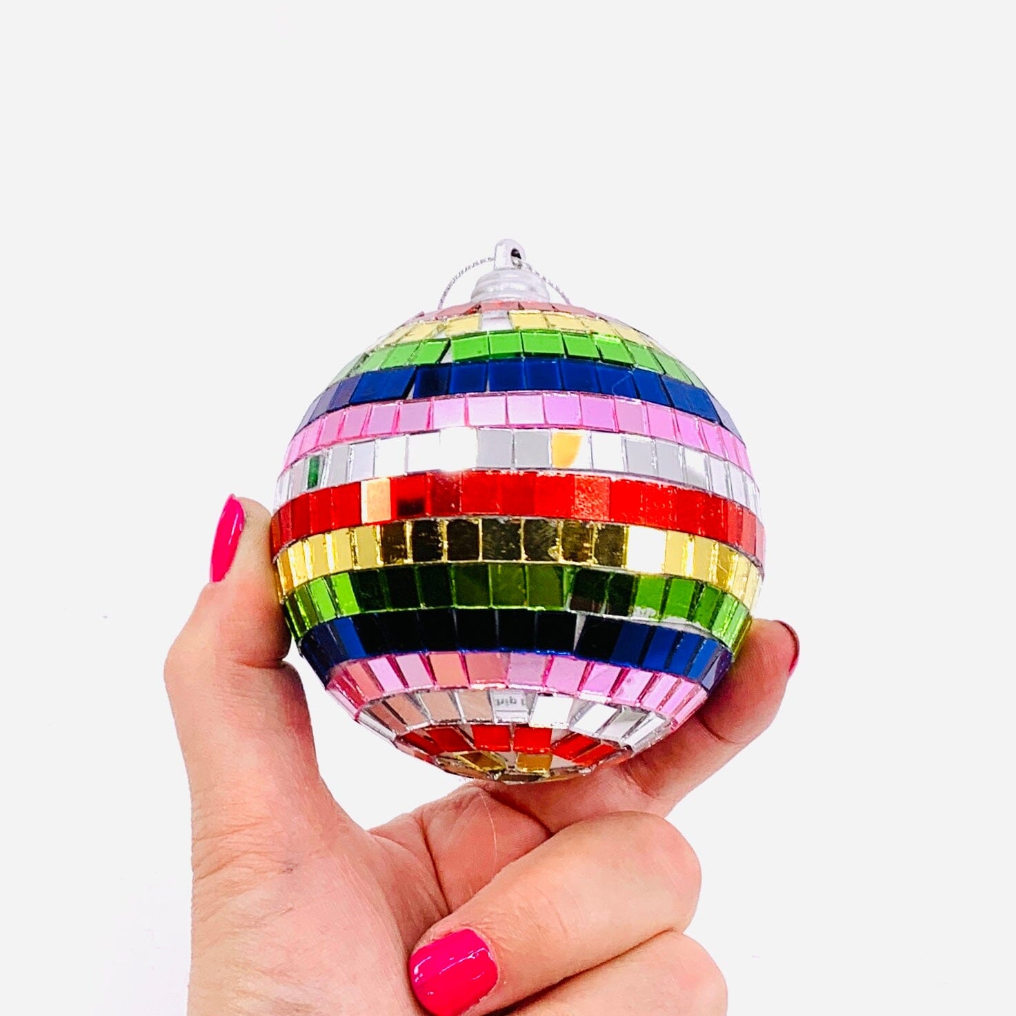 Rainbow Mirror Ball Ornament Cody Foster & Co 