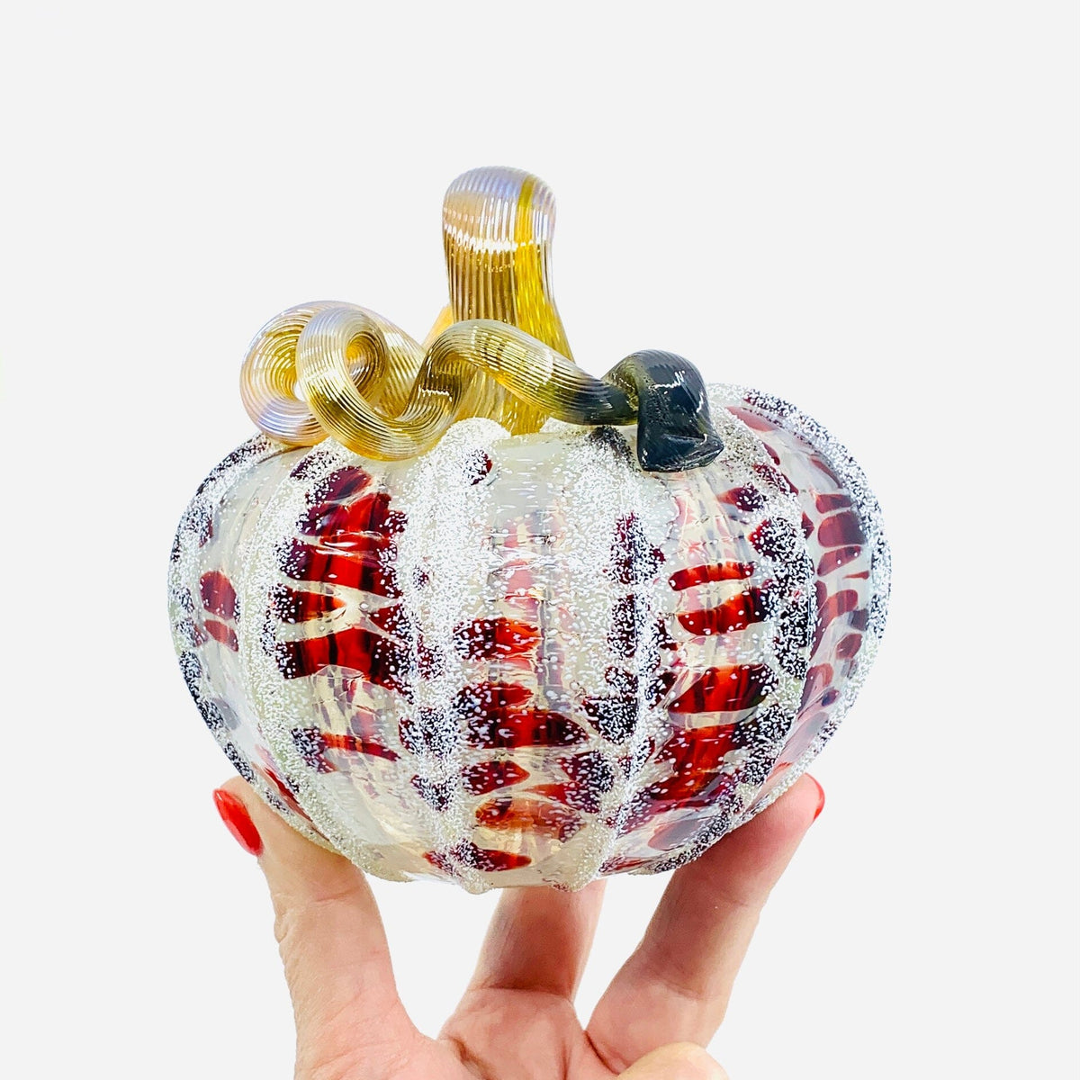 Sugared Snowberry Squat Inspo Luke Adams Glass Blowing Studio 