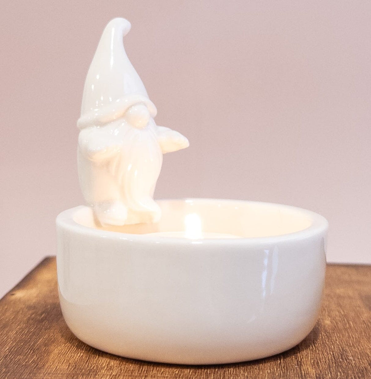 Figurine Tealight Holder Decor Creative Co-Op Gnome 