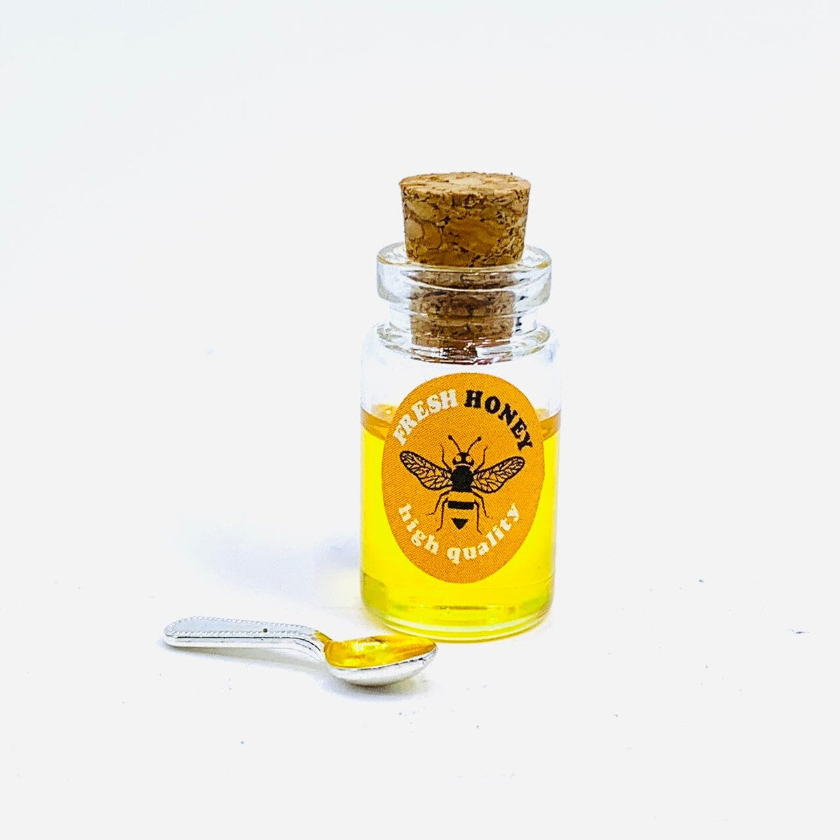 Tiniest Honey Jar with Spoon Miniature - 