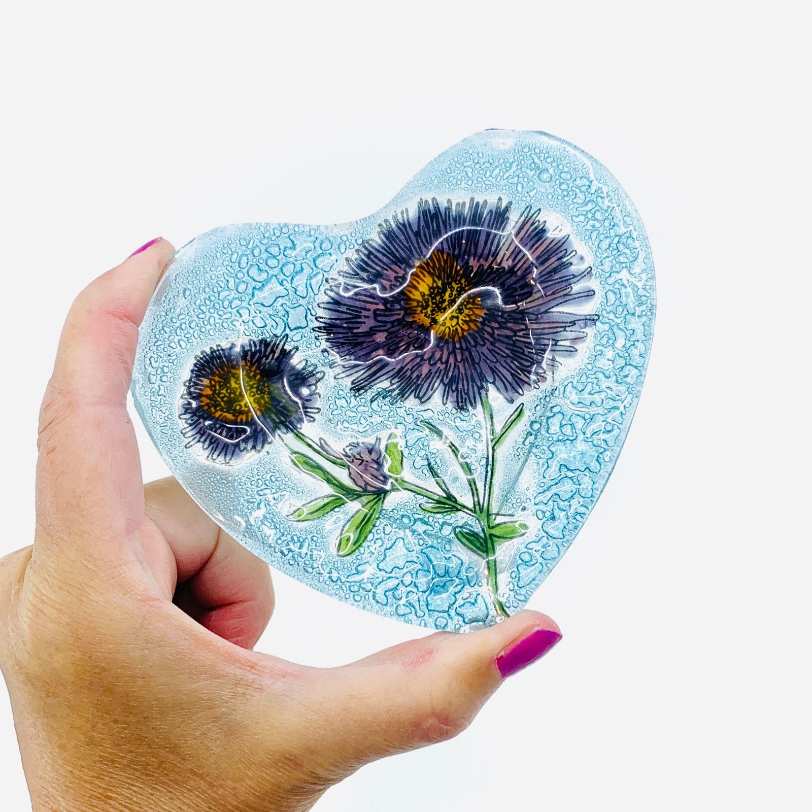 Fair Trade Heart Plate 11 - Aster Dishware Pam Peana 