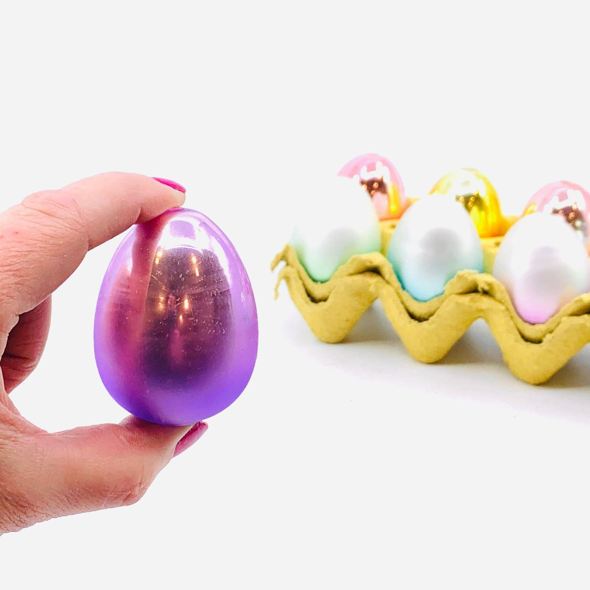 Glass Ombre Easter Eggs, Matte Yellow