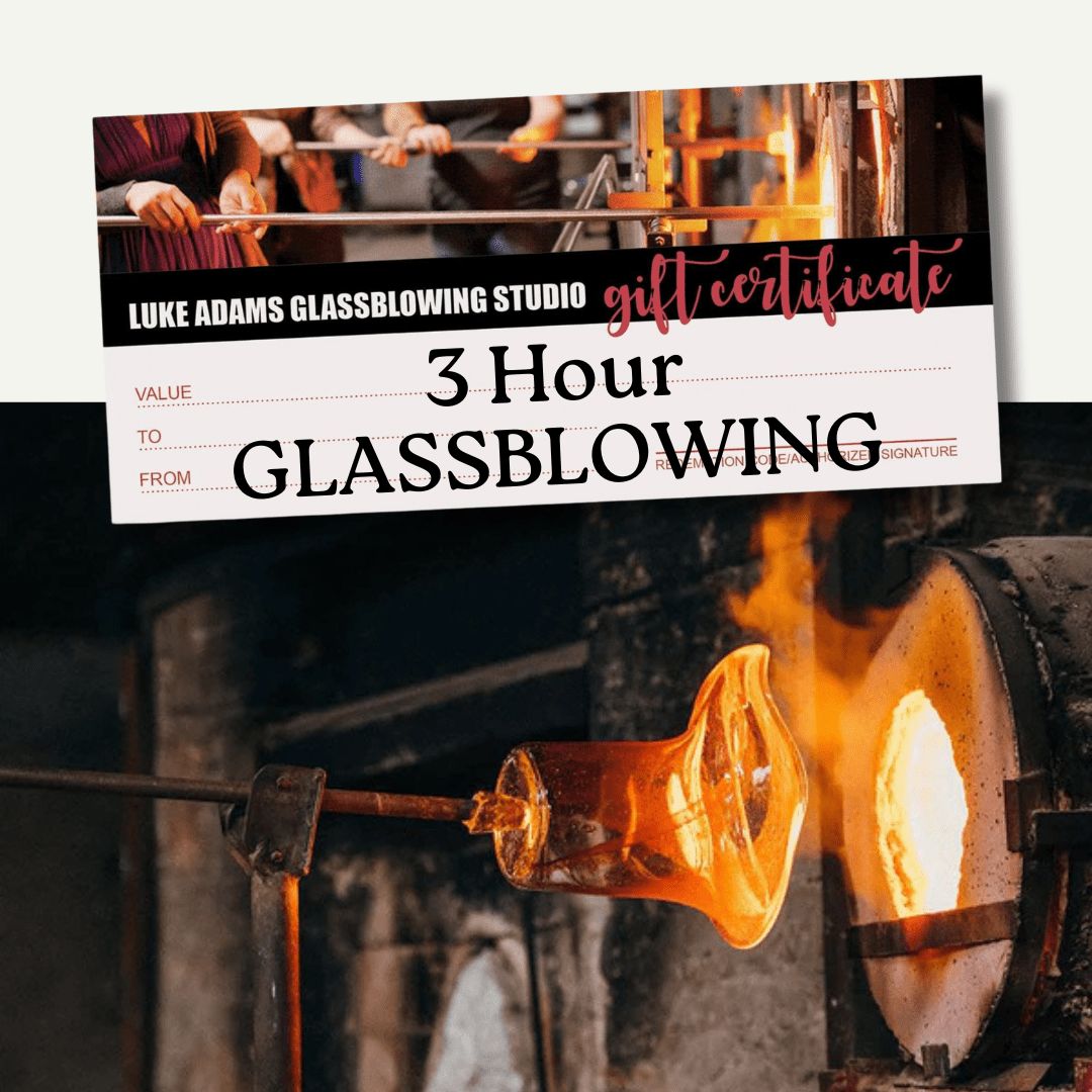 Workshop 3 Hour Glassblowing Class Gift Certificate Gift Cards Luke Adams Glass Blowing Studio 