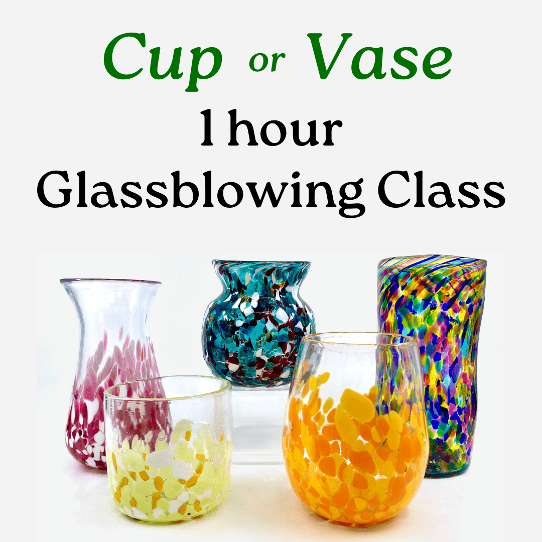 Cup or Vase 1 Hour Glassblowing Class Class Luke Adams Glass Blowing Studio 