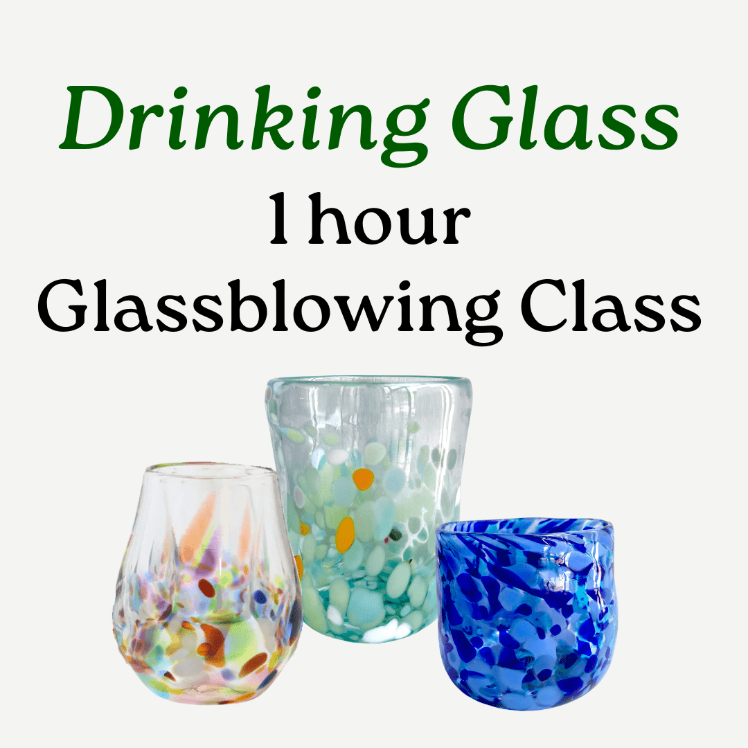 Drinking Glass 1 Hour Glassblowing Class Class Luke Adams Glass Blowing Studio Saturday, August 1st- 8:45AM 