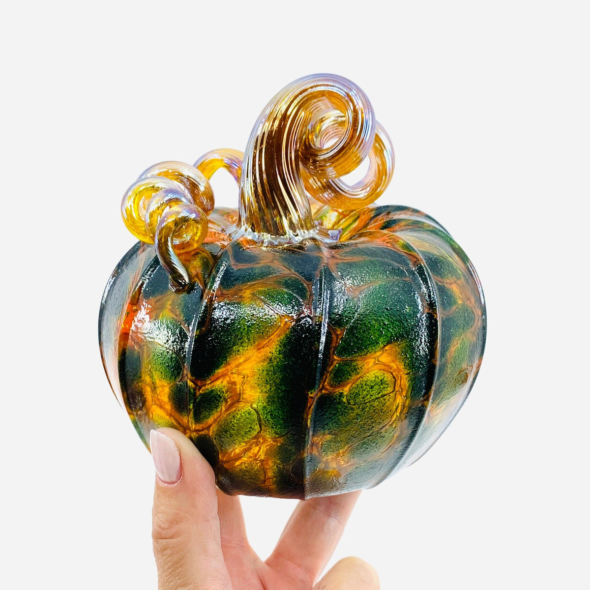 Daily Pumpkin 226 Fall Squat Daily Pumpkin Luke Adams Glass Blowing Studio 