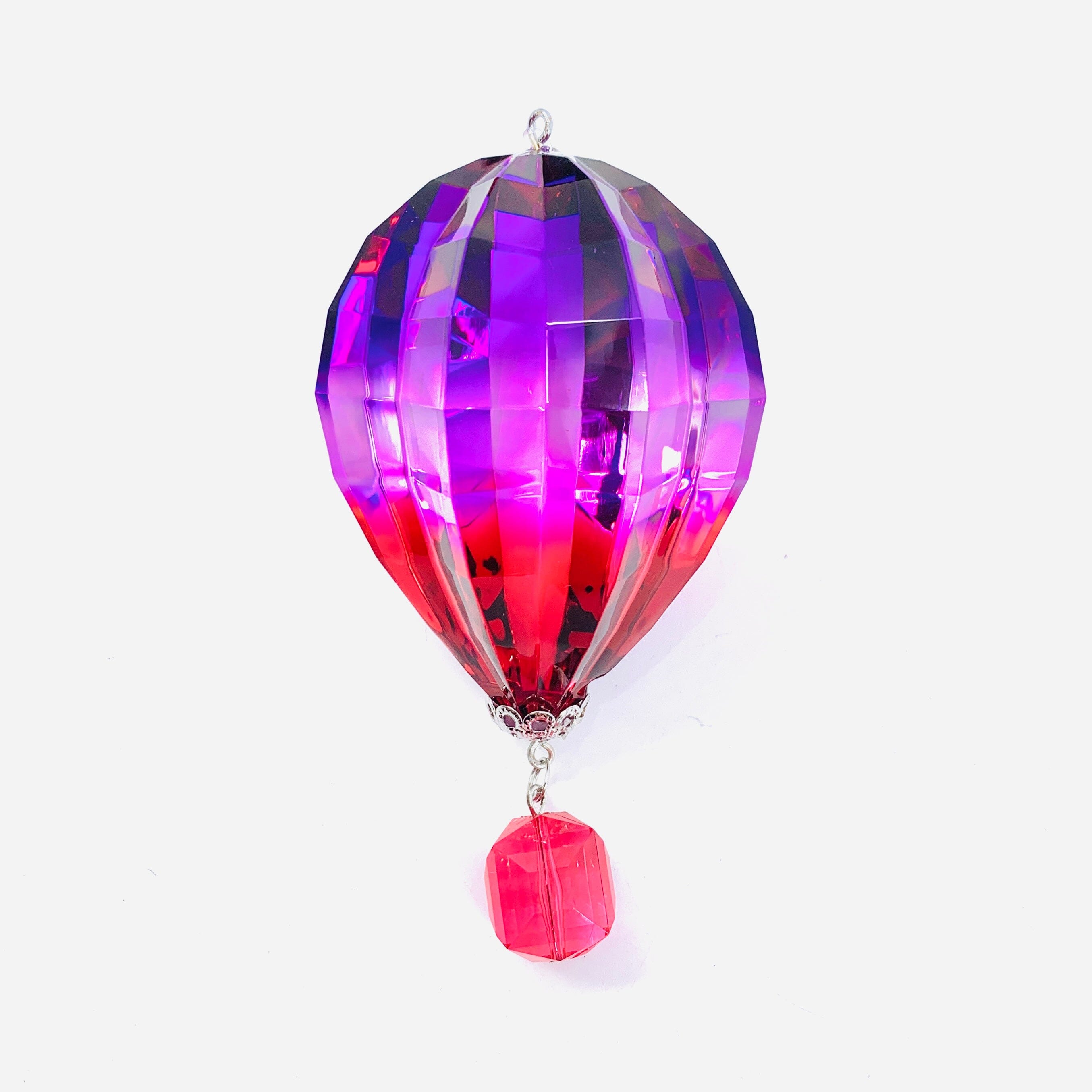 Hot Air Balloon Crystal Ornament, 8 - Luke Adams Glass Blowing Studio