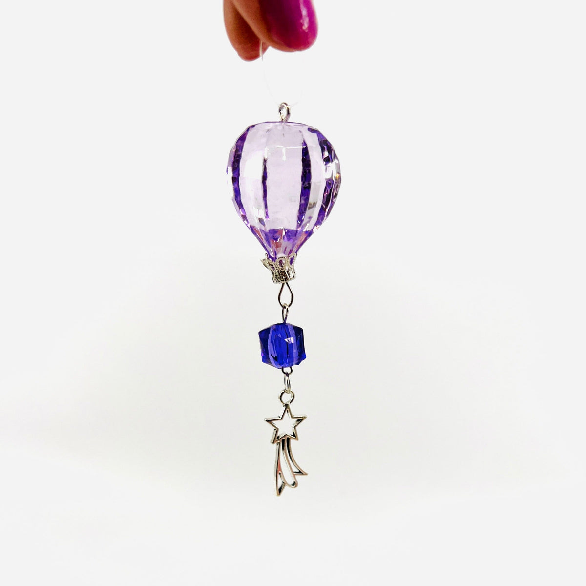 Mini Charm Balloon Crystal Ornament, Purple Ornament GANZ 