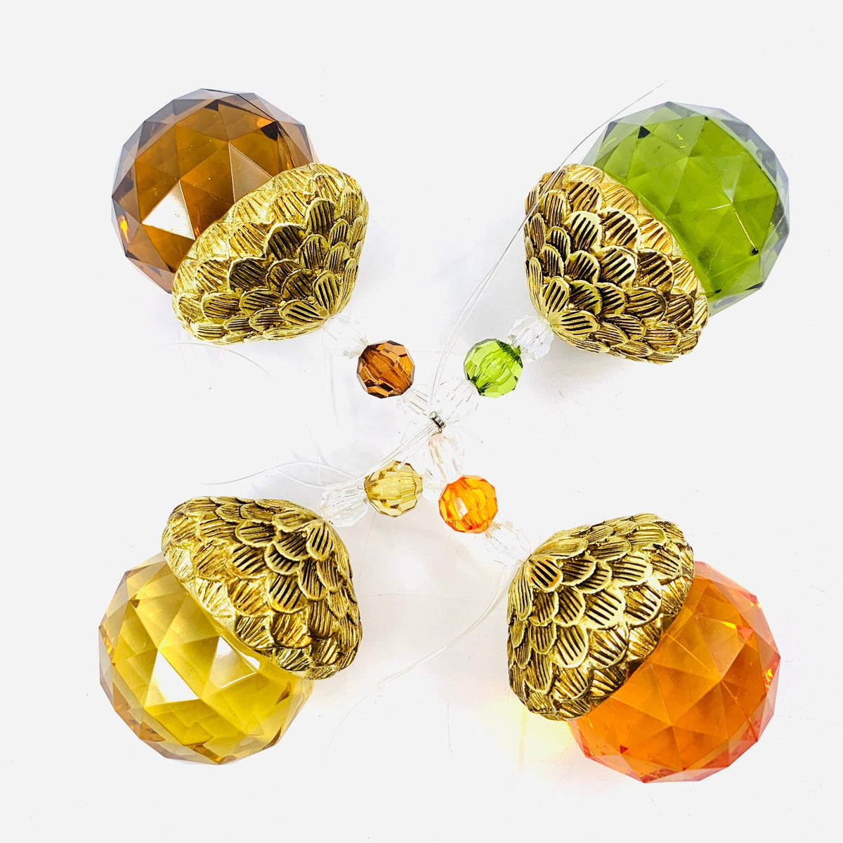 Acorn Crystal Ornament, Green Ornament GANZ 