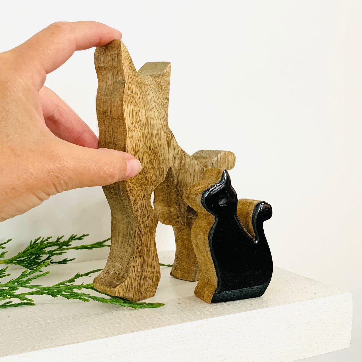 Wooden Halloween Cat KEL-TOY 