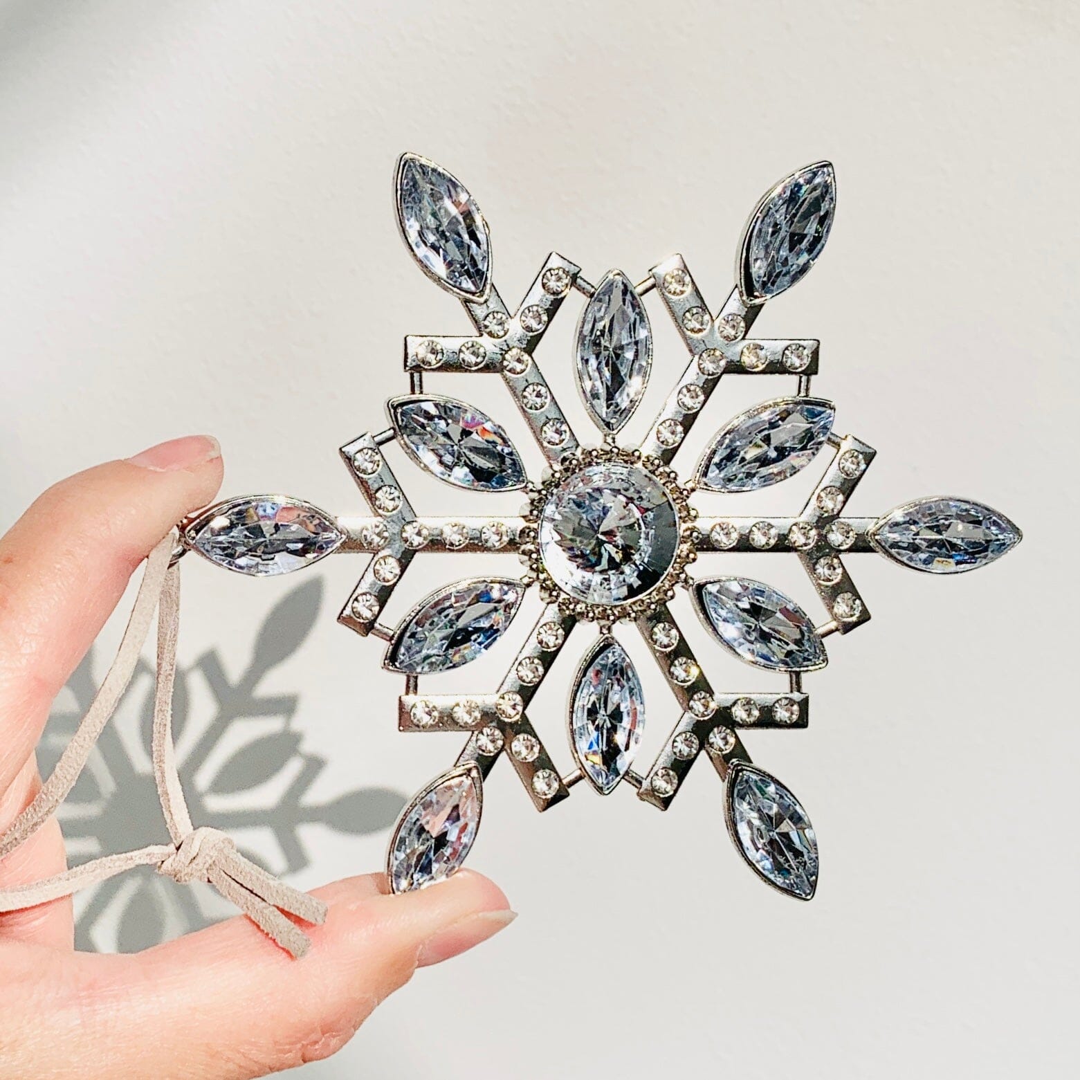 Snowflake Crystal Ornament 15 Oak Street 